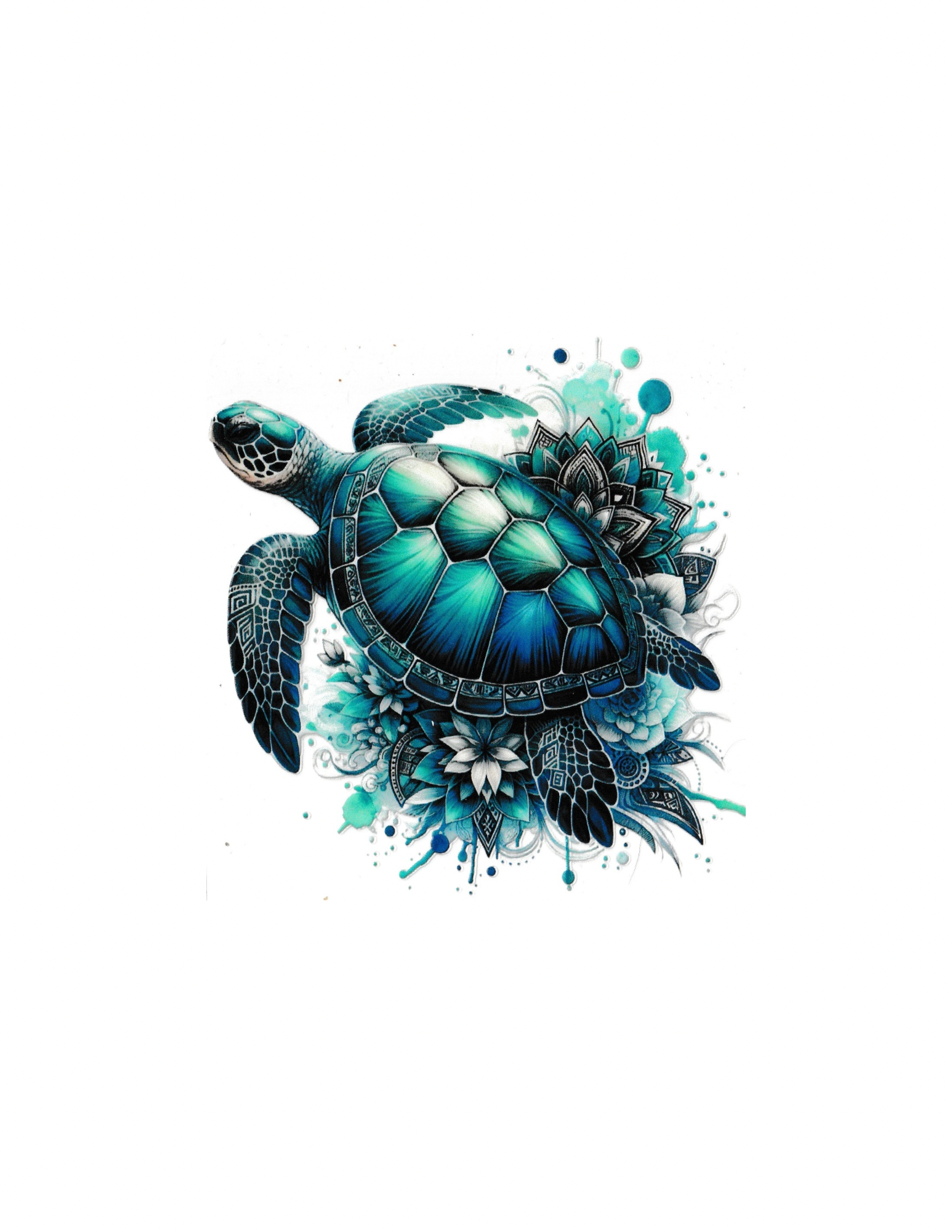 4in Cup Decal Turtle