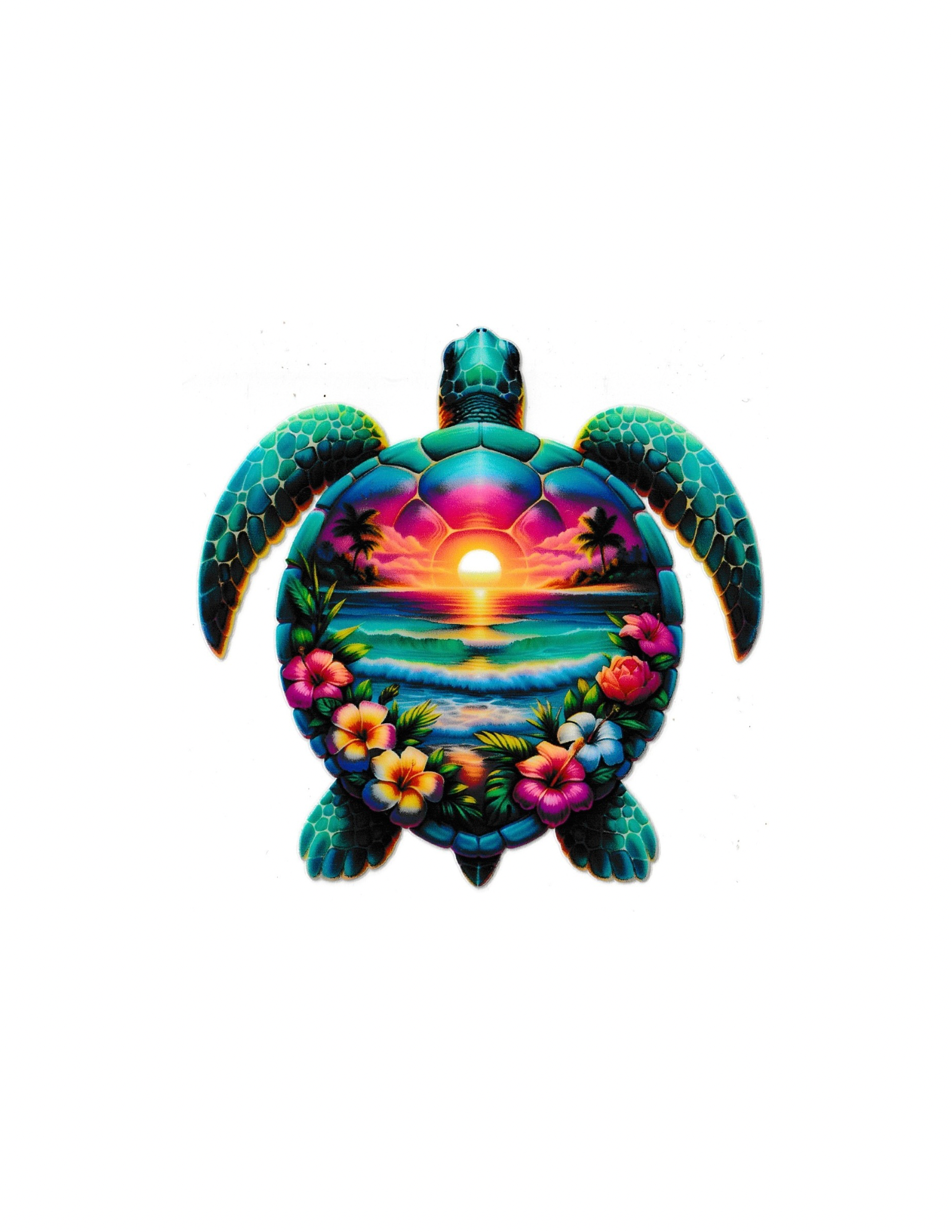 4in Cup Decal Turtle