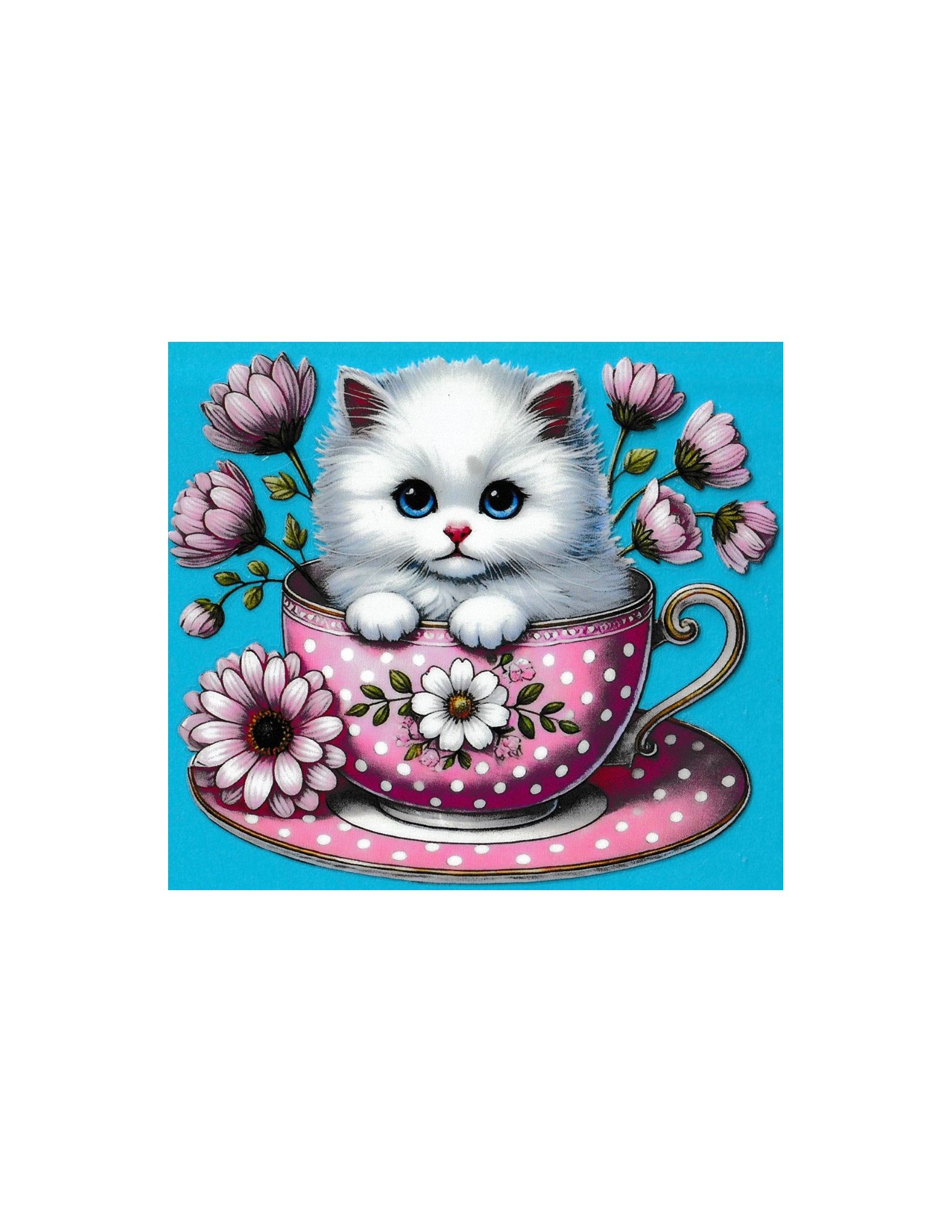 4in Cup Decal Cats