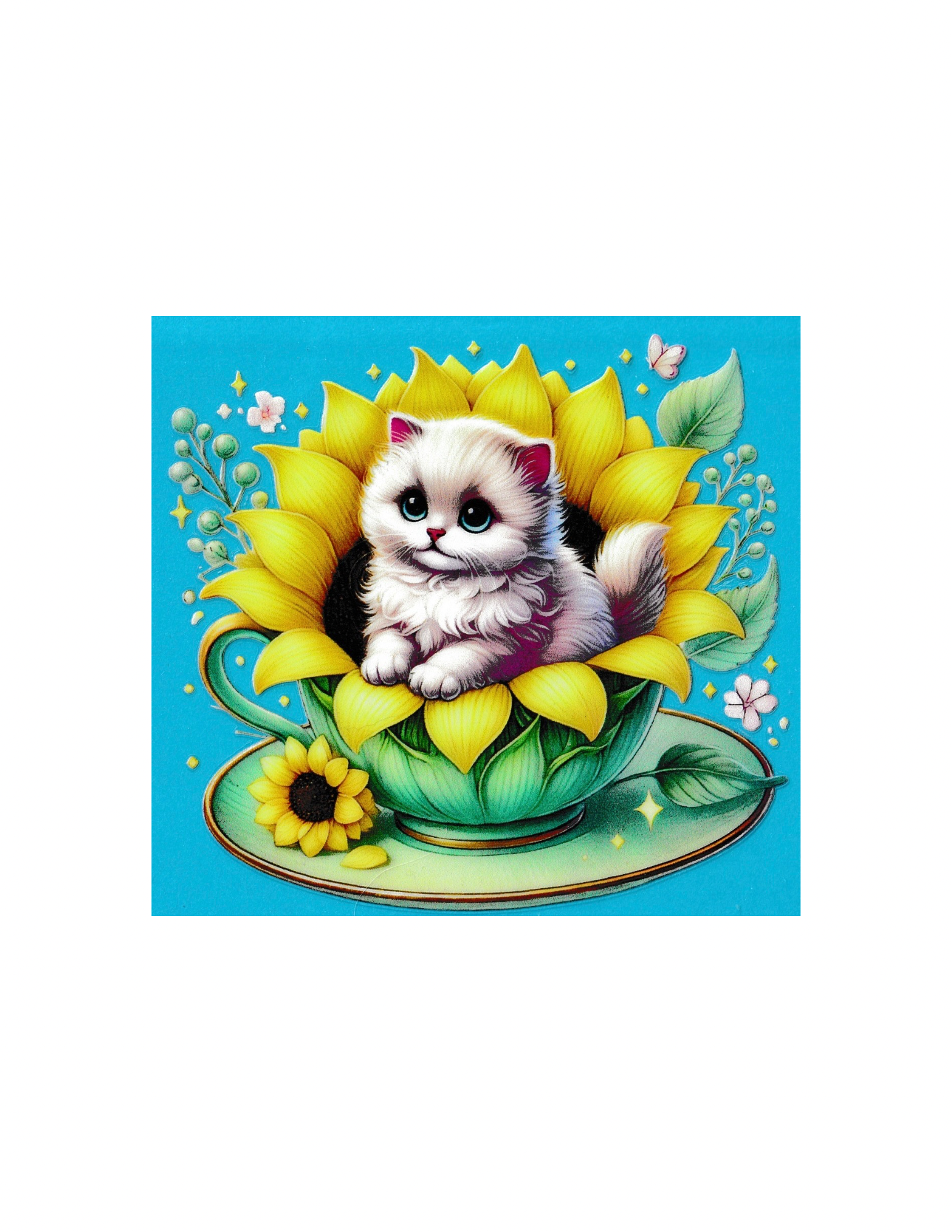 4in Cup Decal Cats