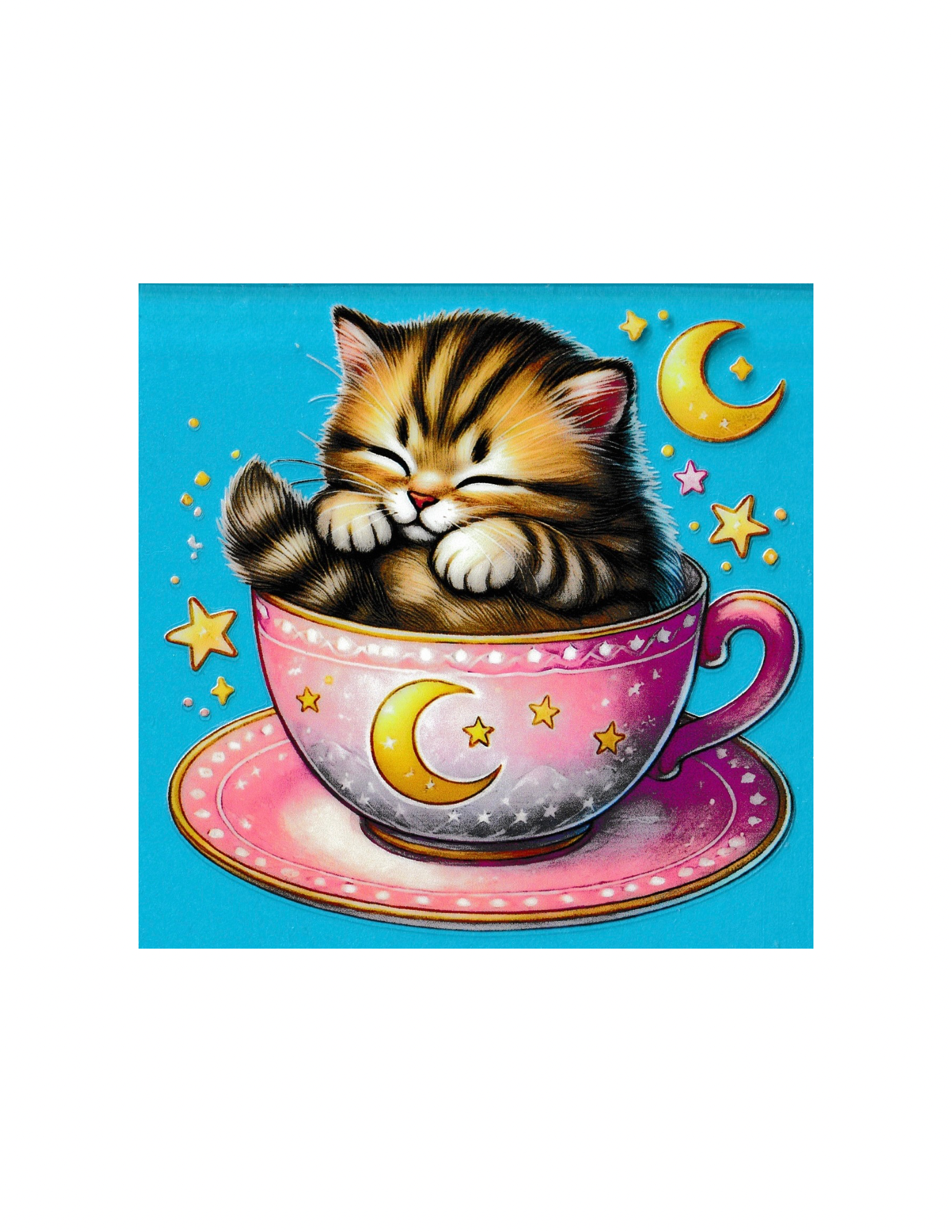 4in Cup Decal Cats