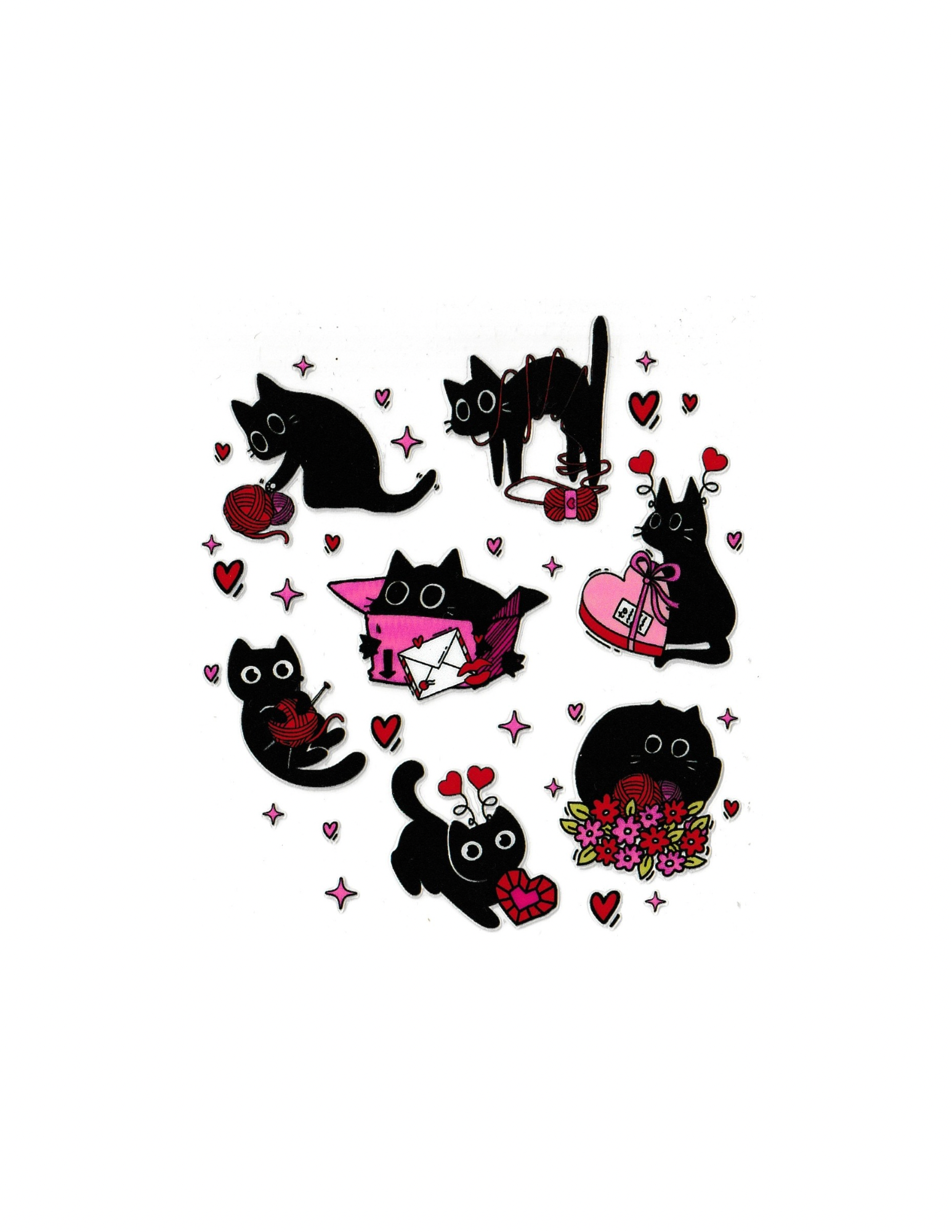 4in Cup Decal Cats