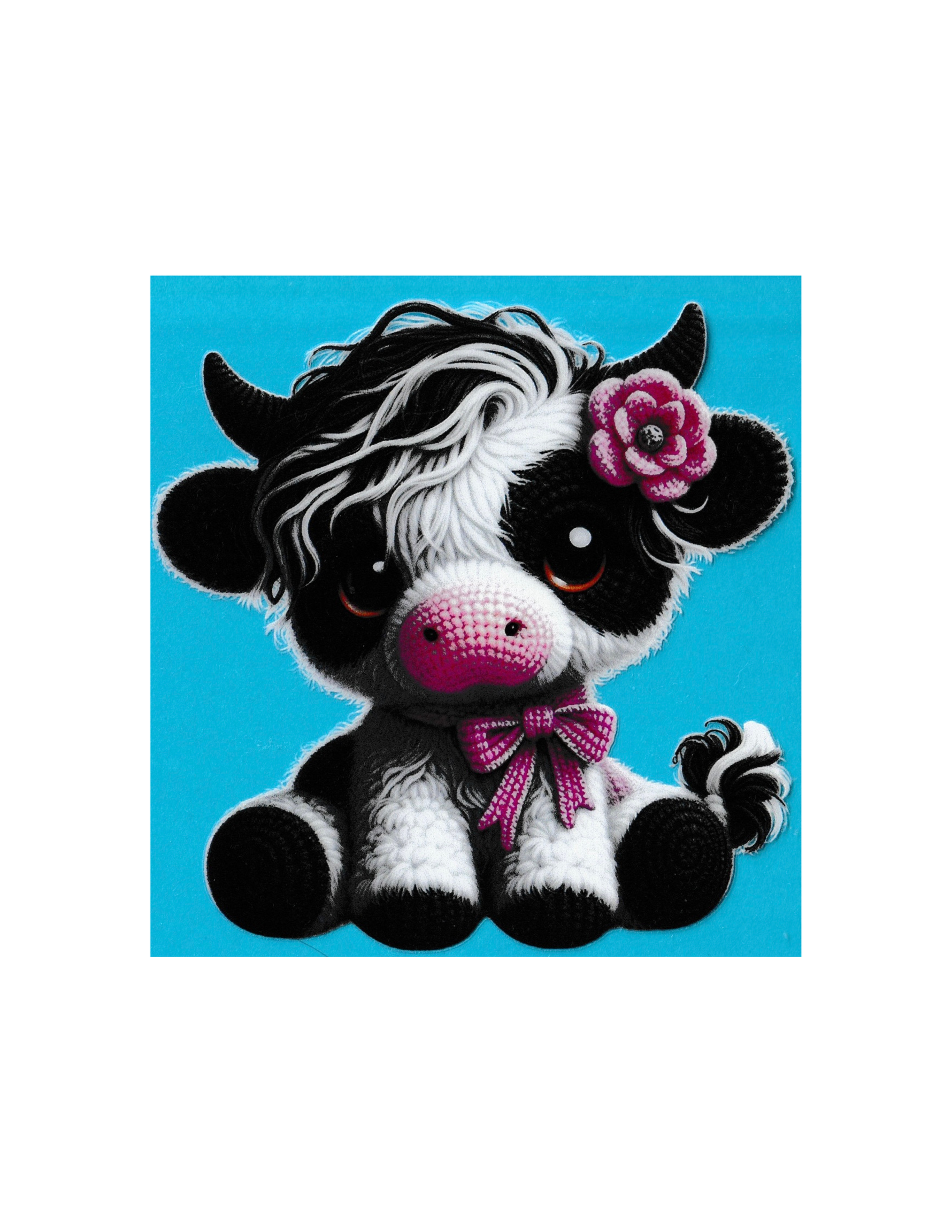 4in Cup Decal Cows #1