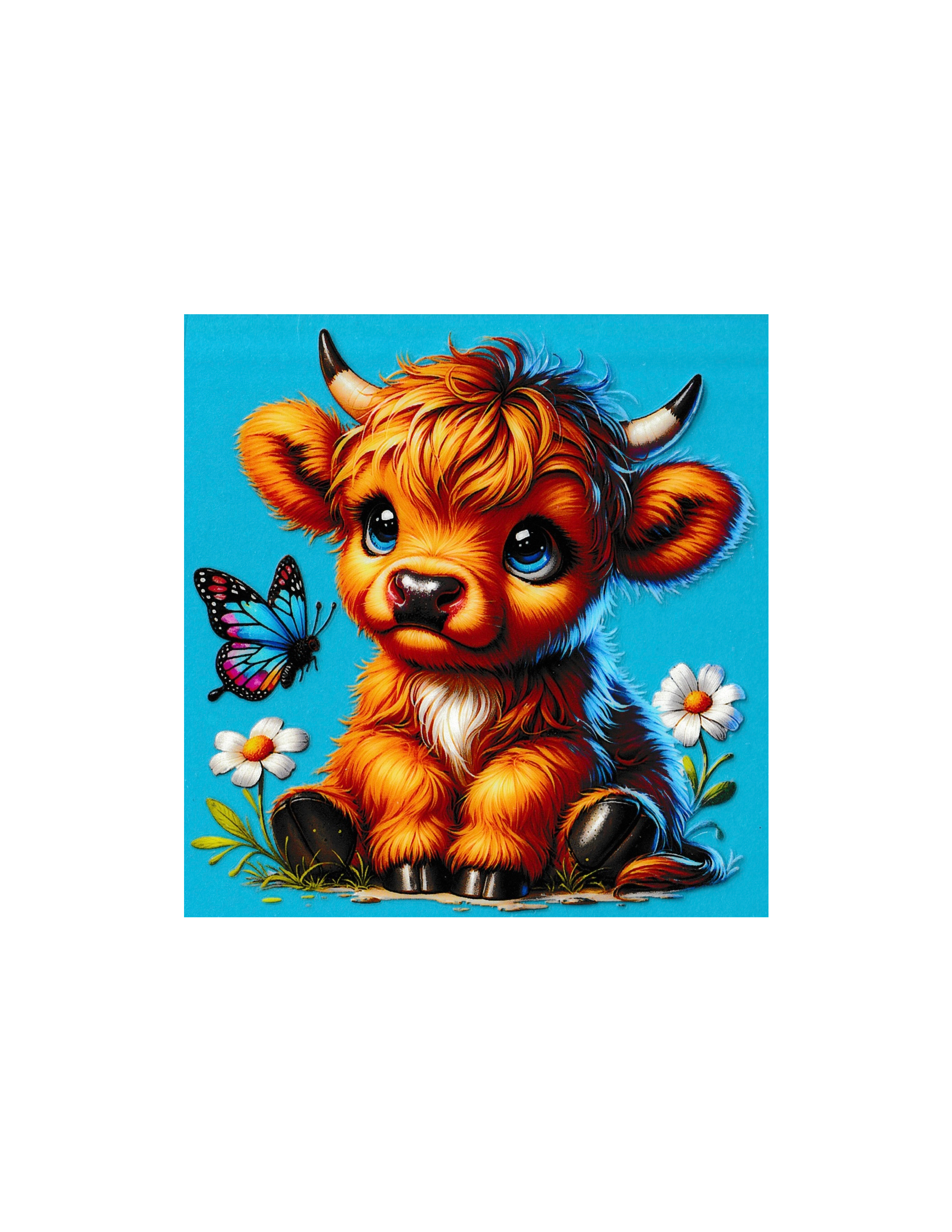 4in Cup Decal Cows #9
