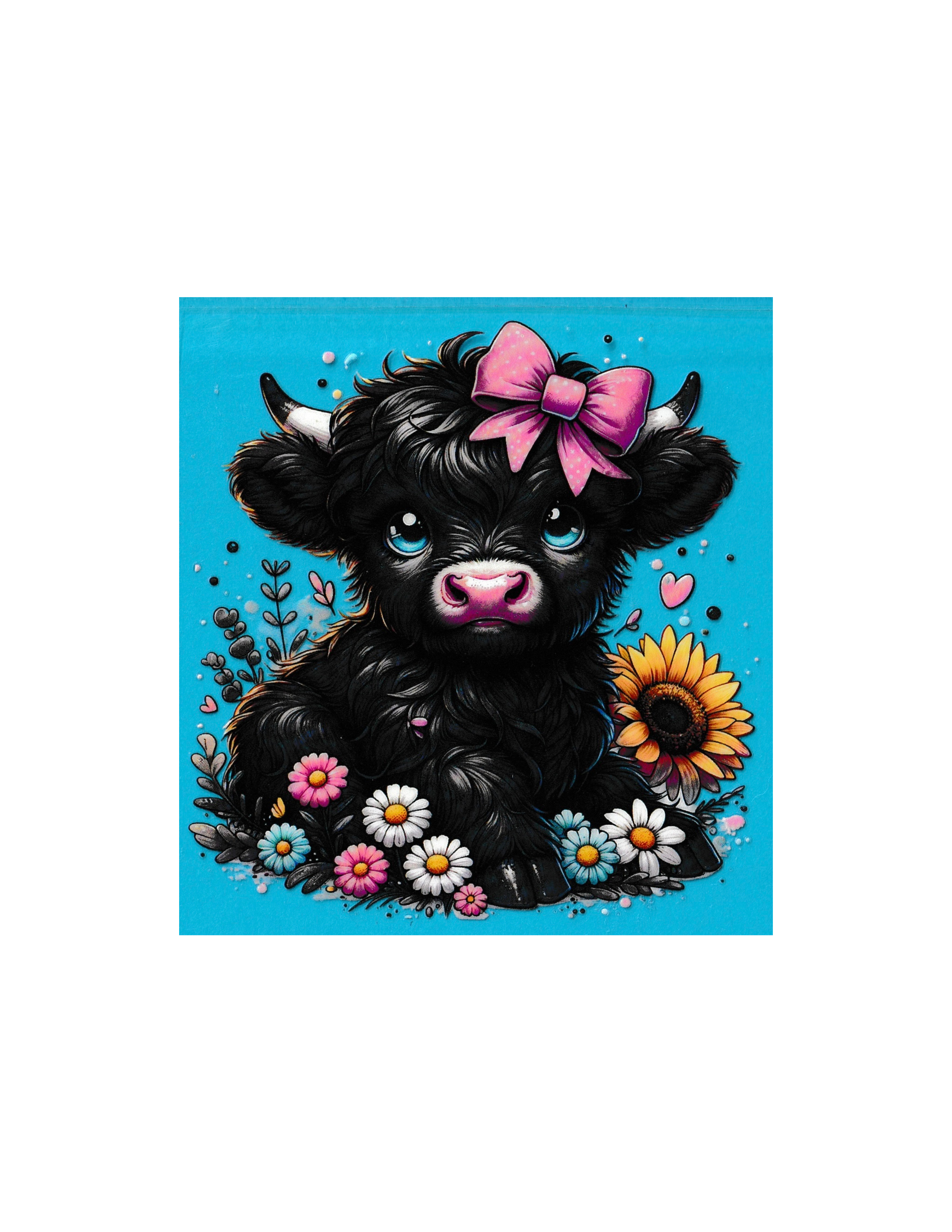 4in Cup Decal Cows #14