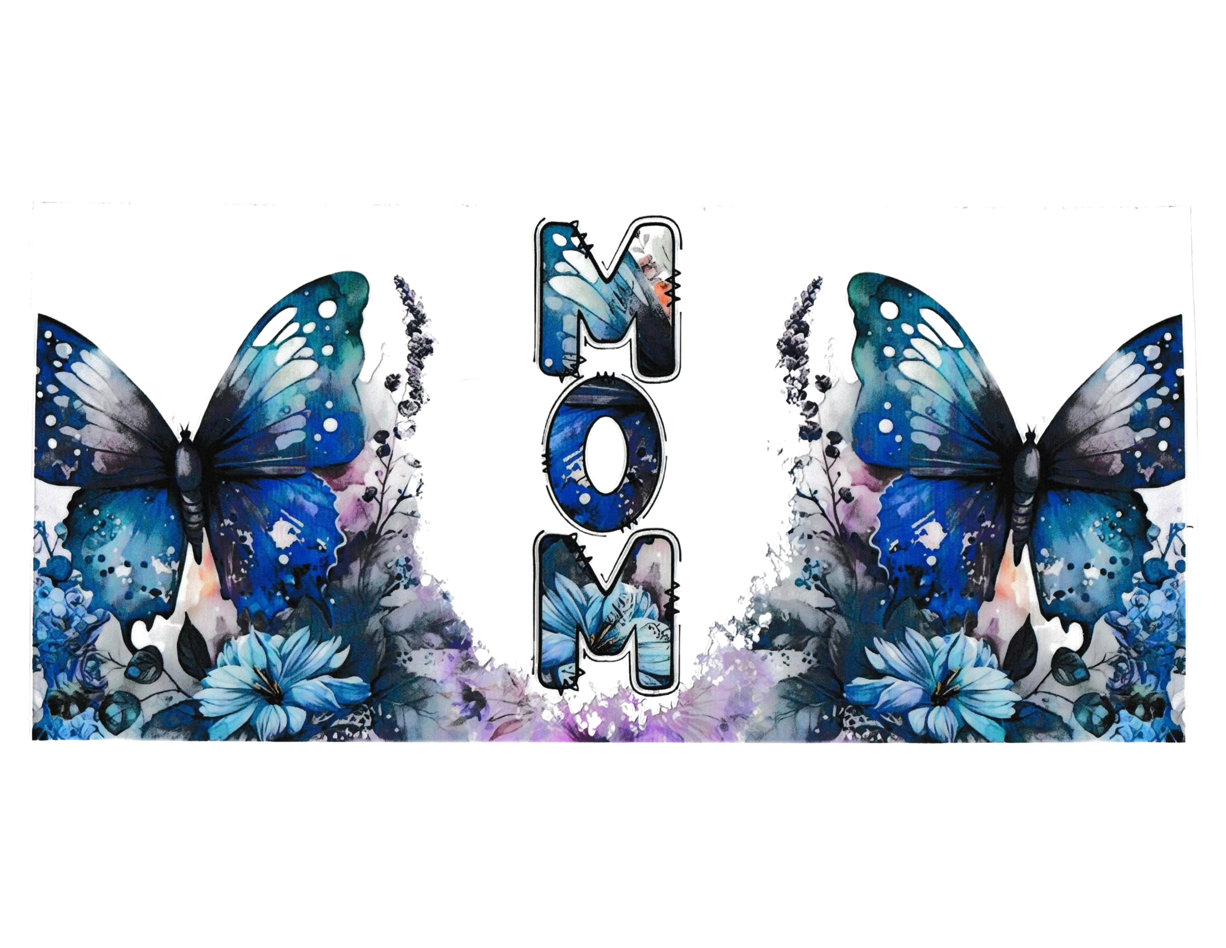 16oz Cup Wrap Mom Butterfly