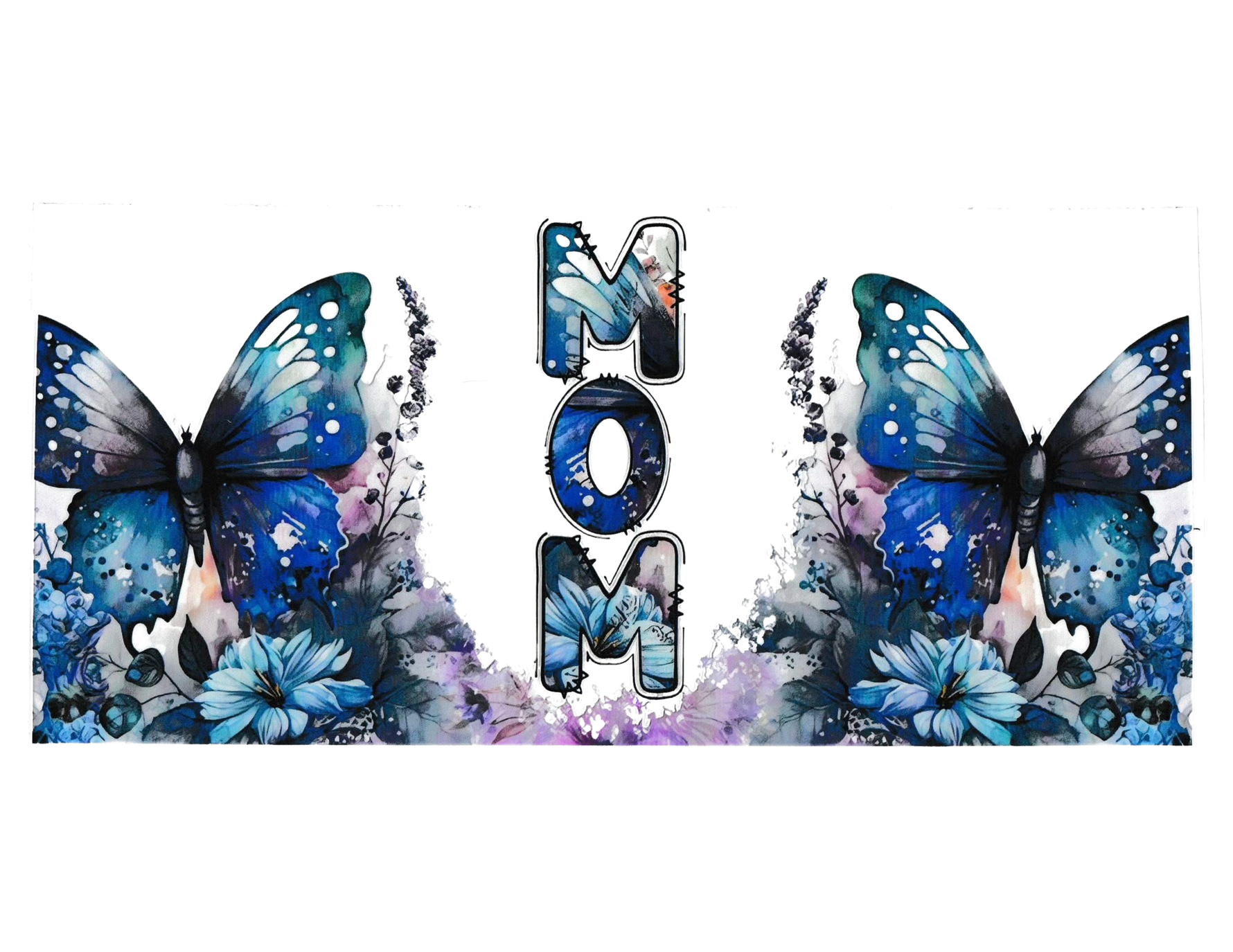 16oz Cup Wrap Mom Butterfly
