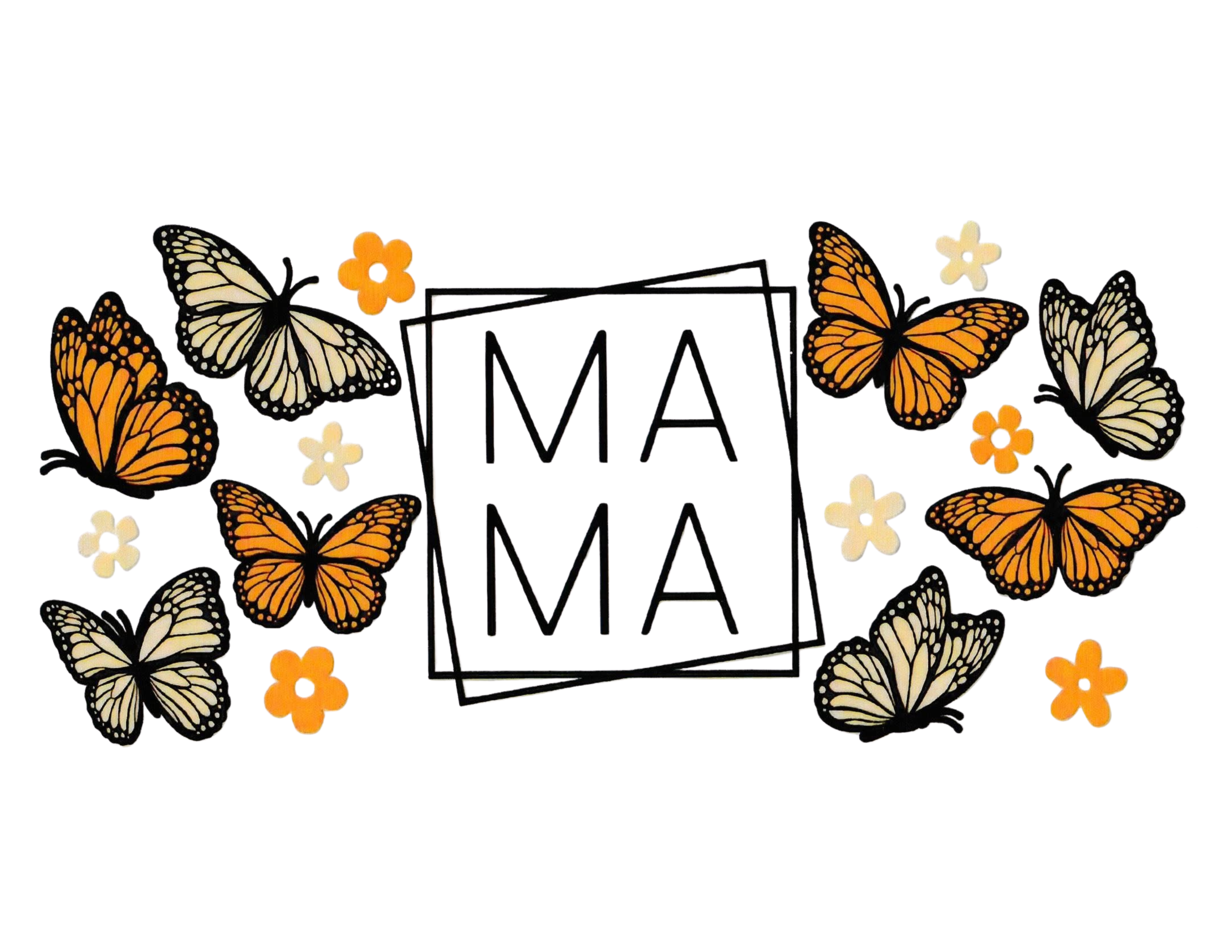 16oz Cup Wrap Mom Butterfly