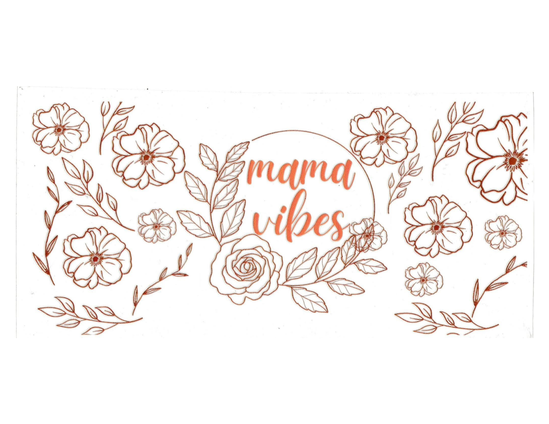 16oz Cup Wrap Mom Flowers
