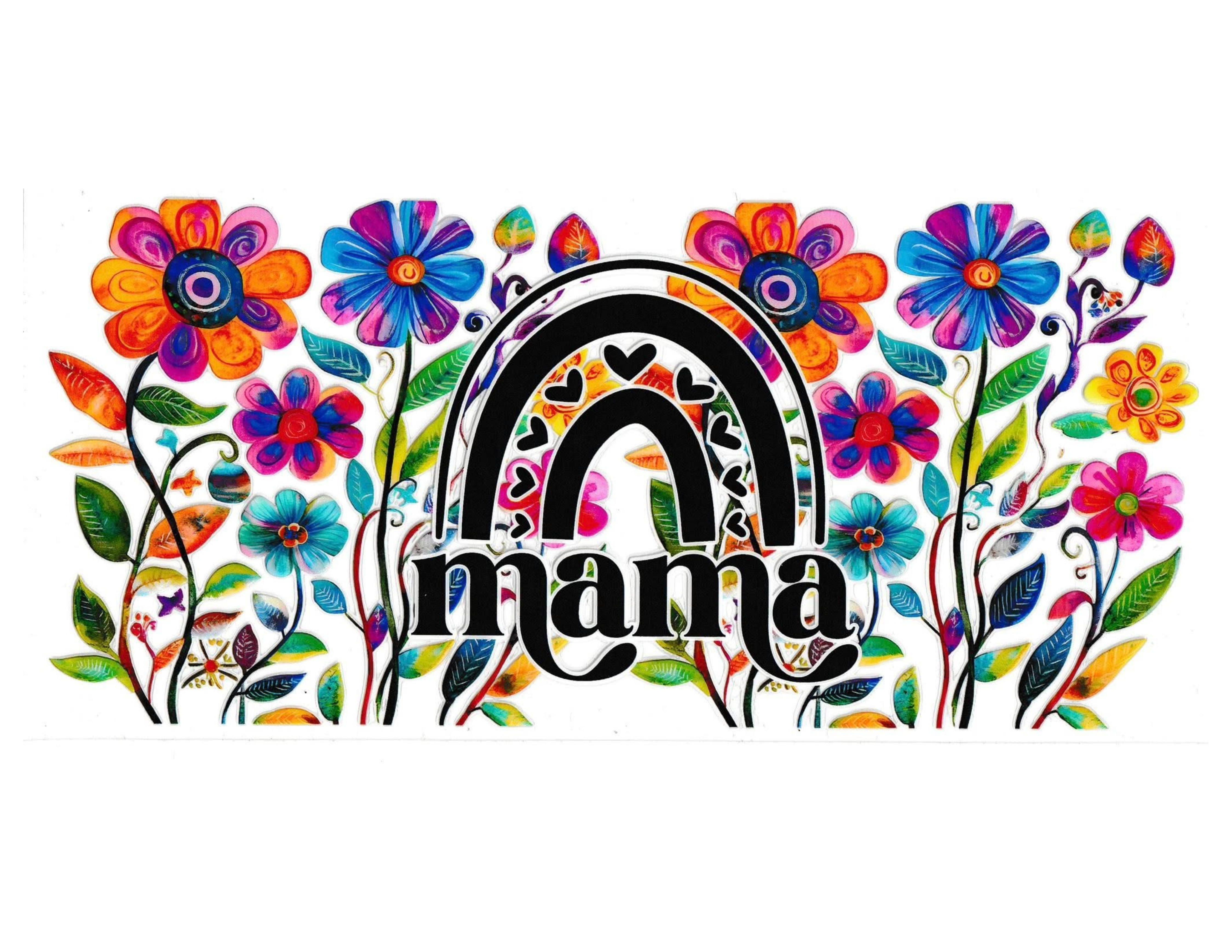 16oz Cup Wrap Mom Flowers