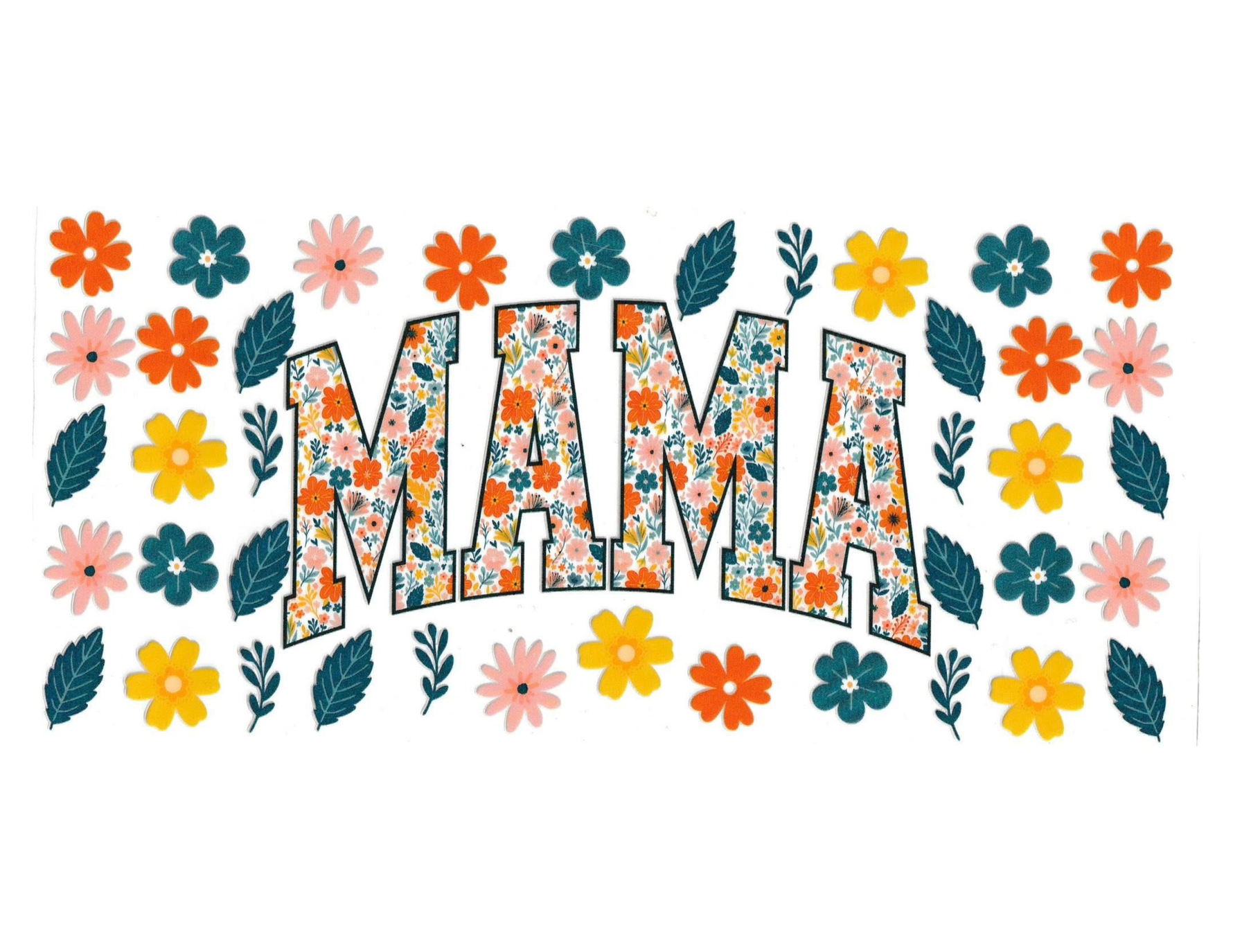 16oz Cup Wrap Mom Flowers