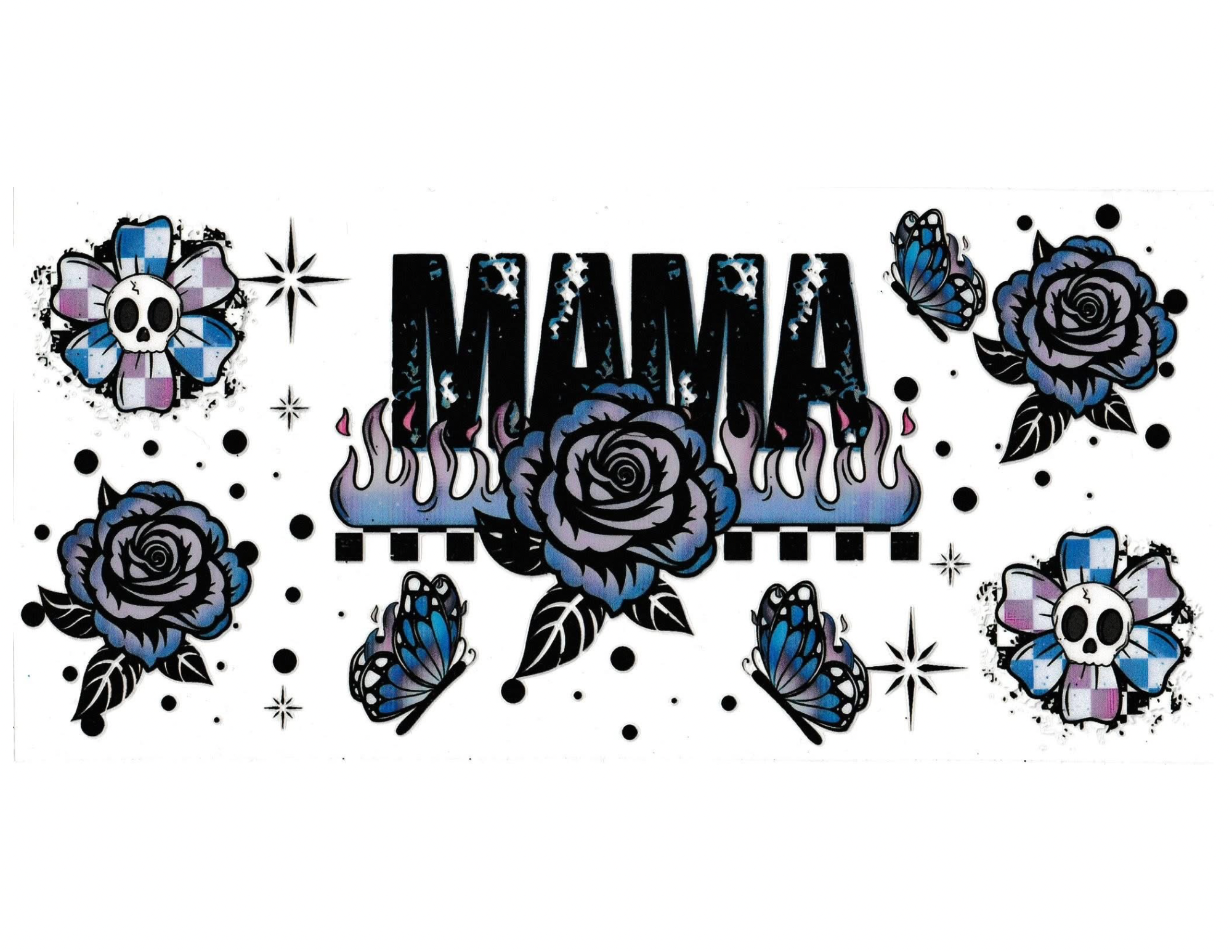 16oz Cup Wrap Mom Flowers