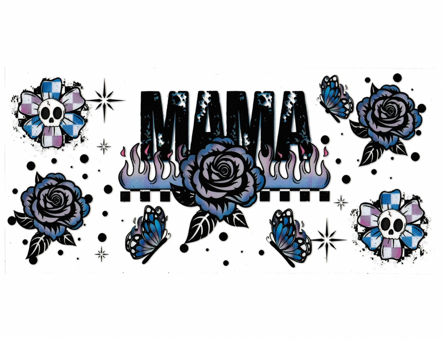 16oz Cup Wrap Mom Flowers