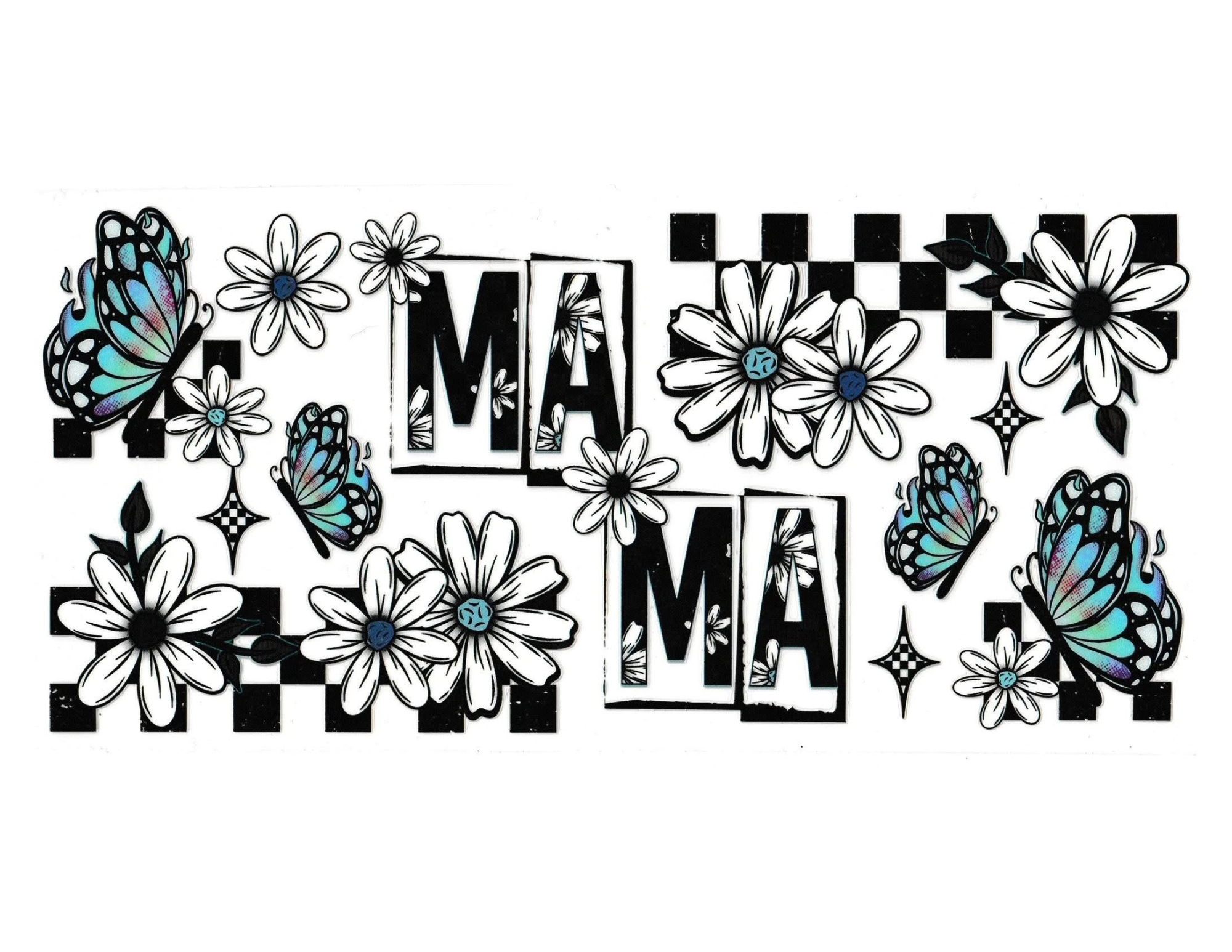 16oz Cup Wrap Mom Flowers