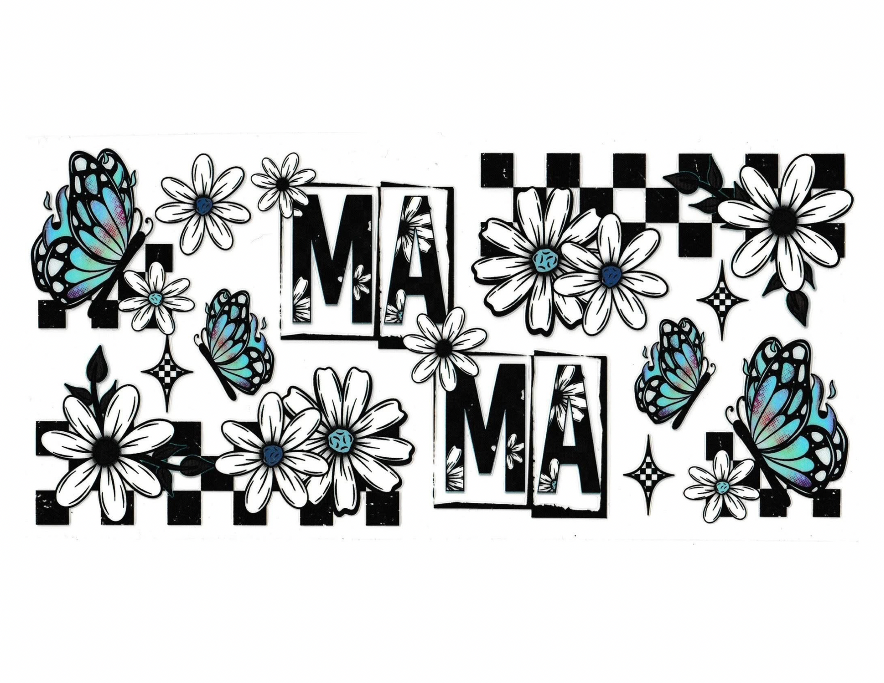 16oz Cup Wrap Mom Flowers