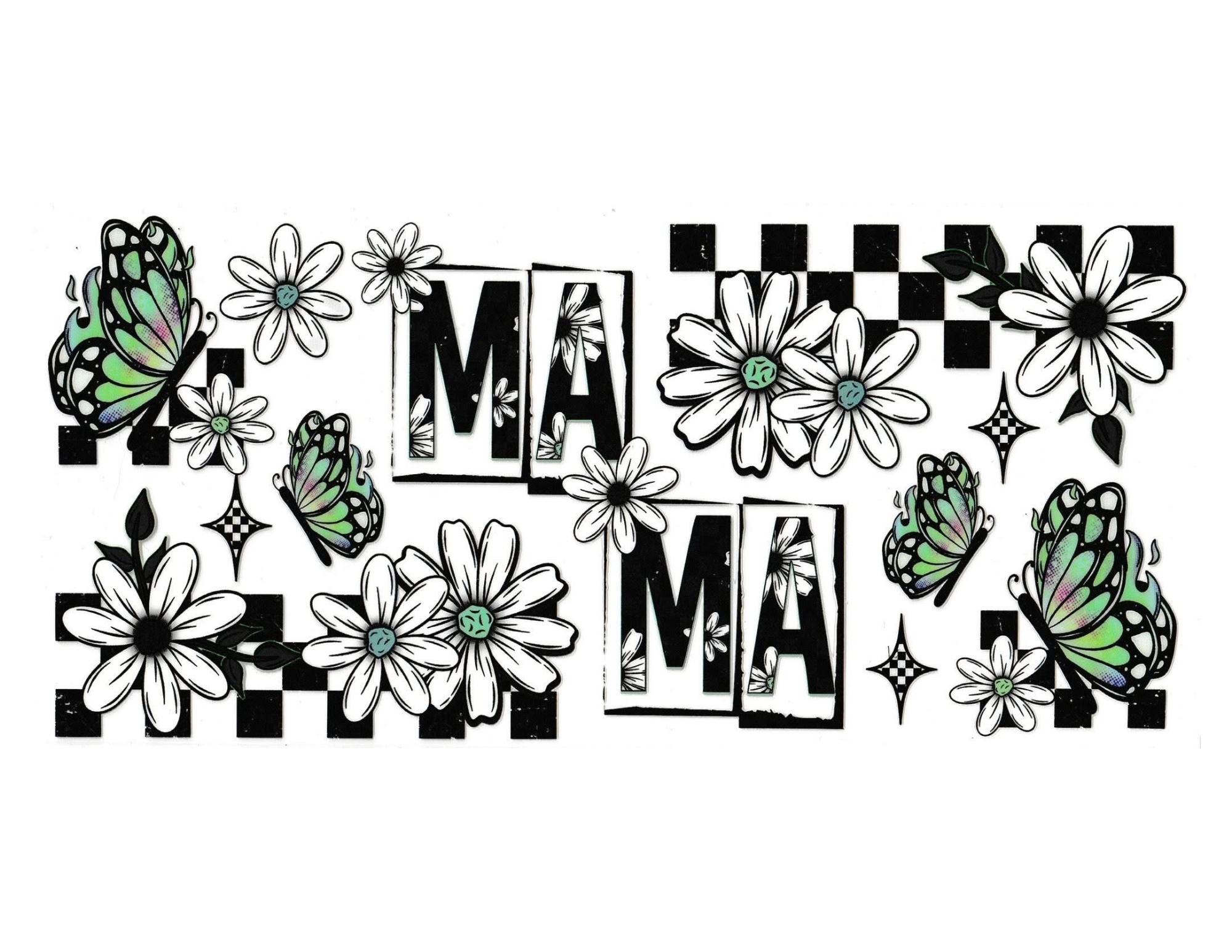 16oz Cup Wrap Mom Flowers