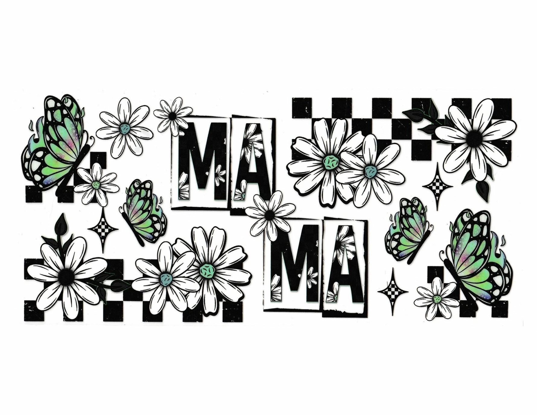 16oz Cup Wrap Mom Flowers