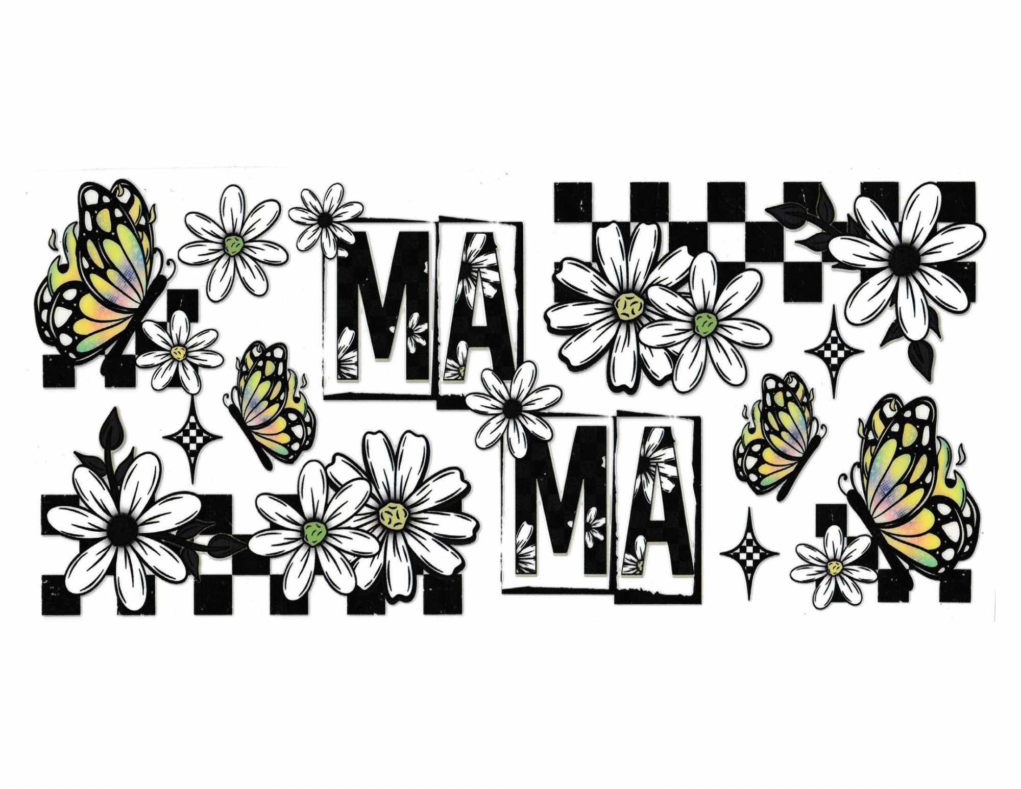 16oz Cup Wrap Mom Flowers