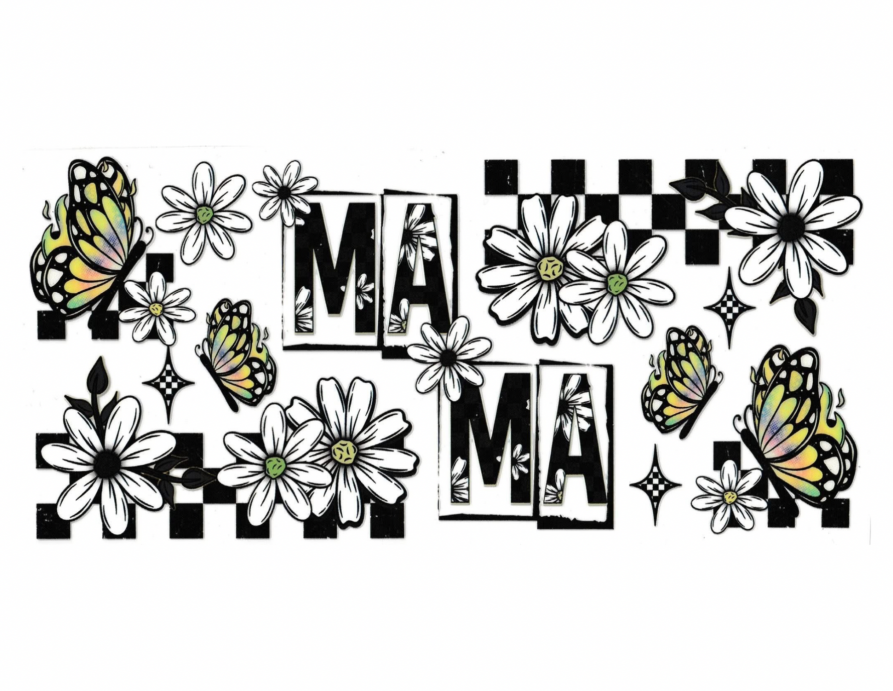 16oz Cup Wrap Mom Flowers