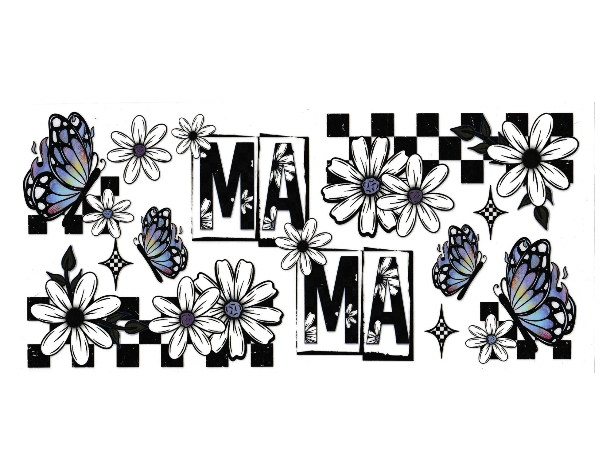 16oz Cup Wrap Mom Flowers