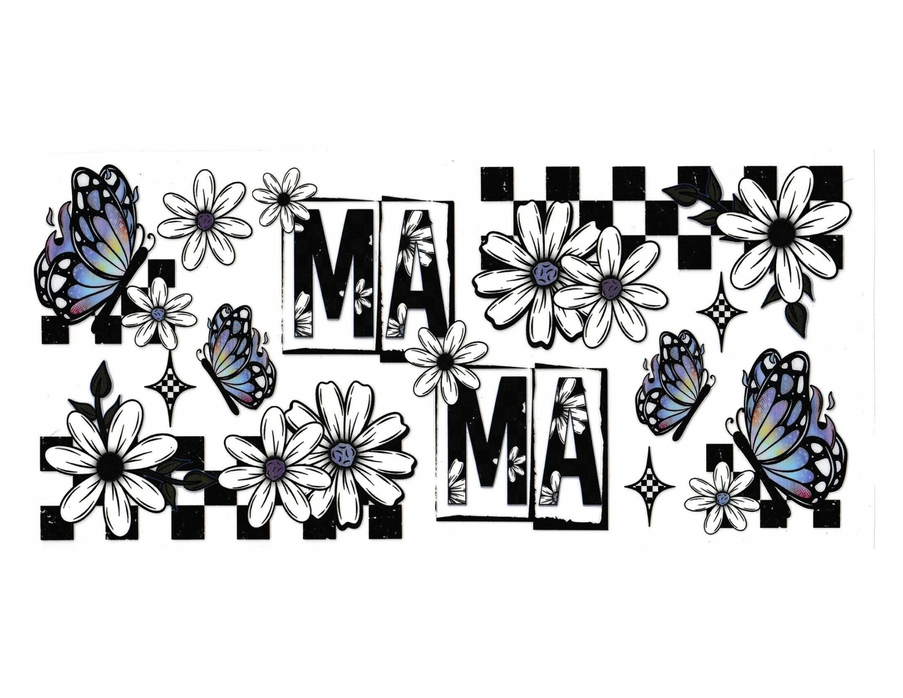16oz Cup Wrap Mom Flowers