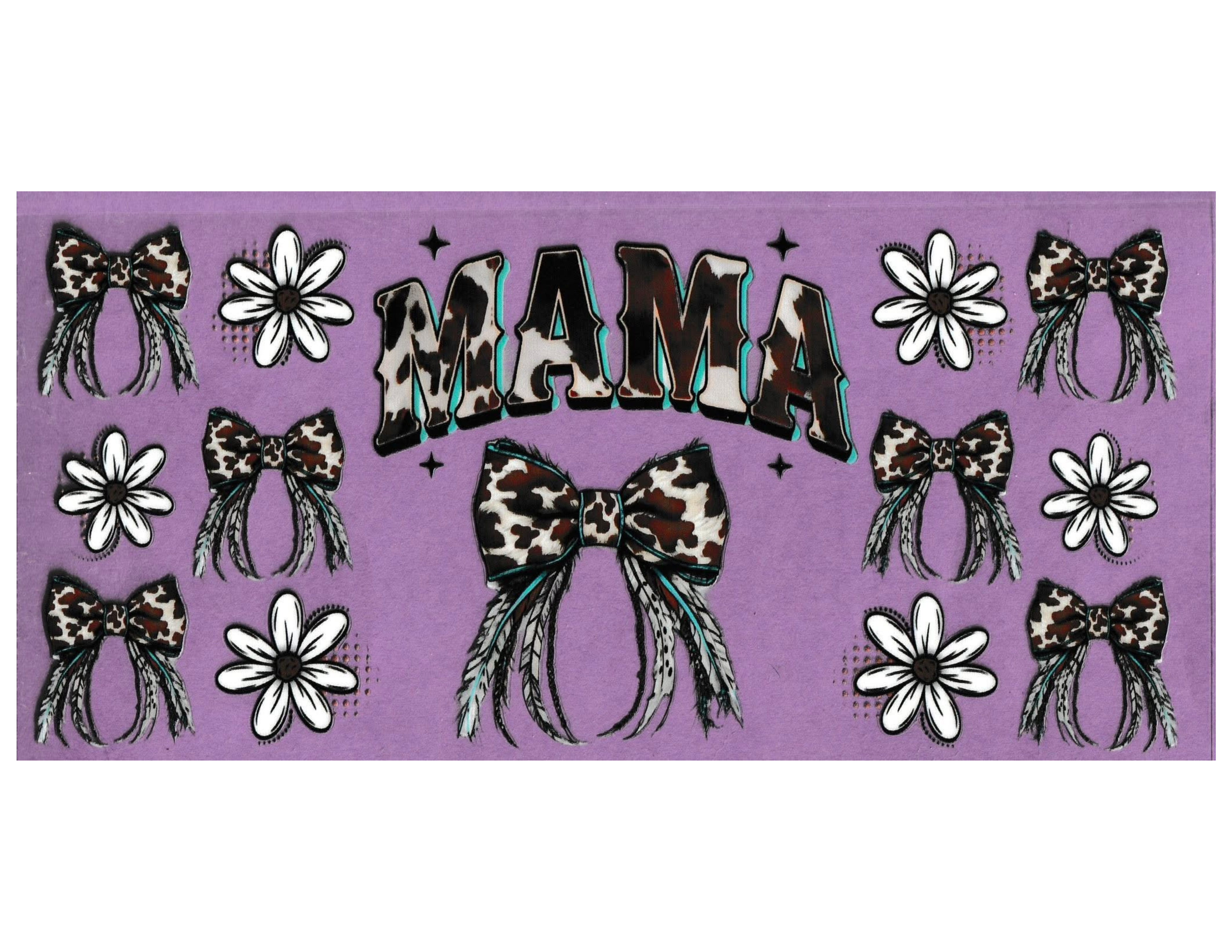 16oz Cup Wrap Mom with Sunflowers