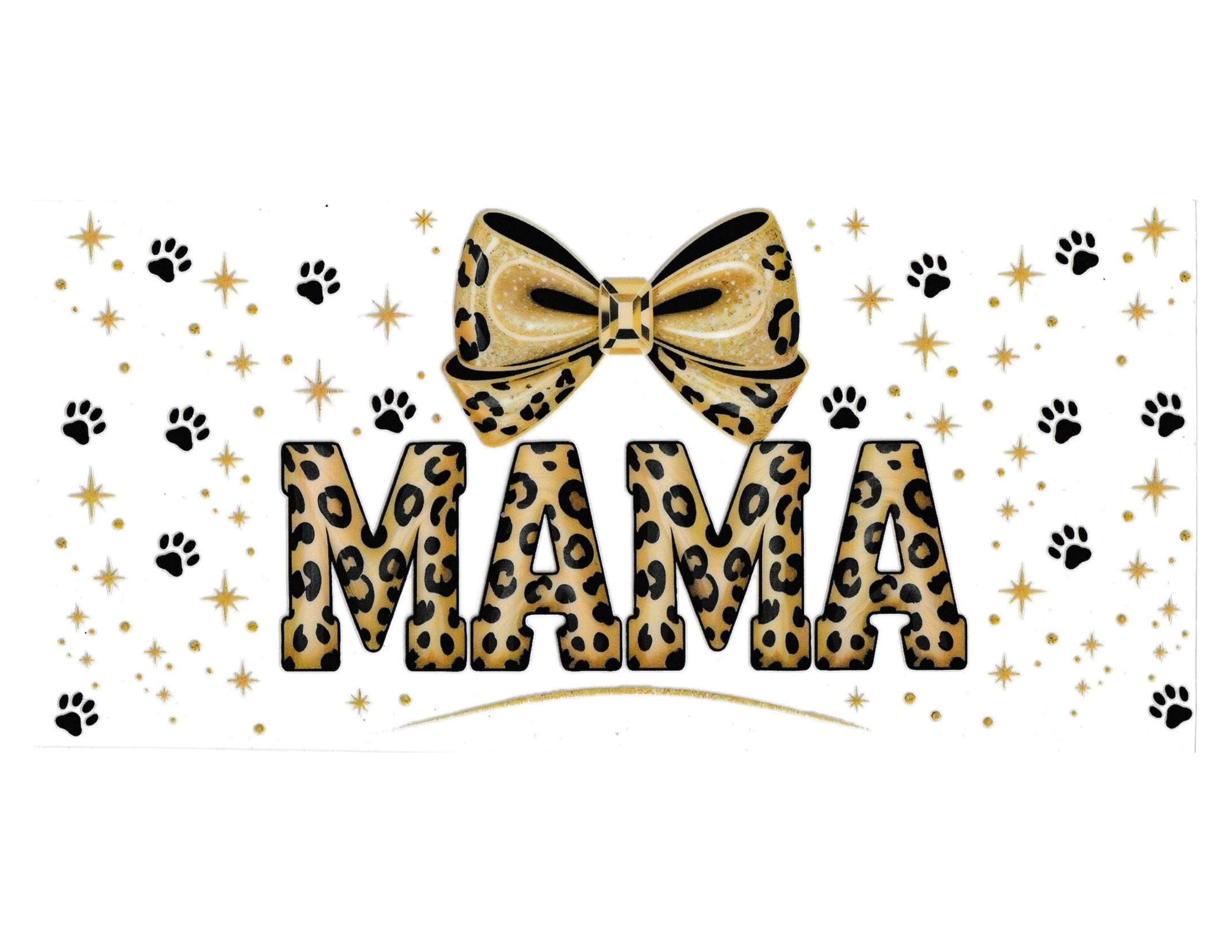 16oz Cup Wrap Mom with Animal Print