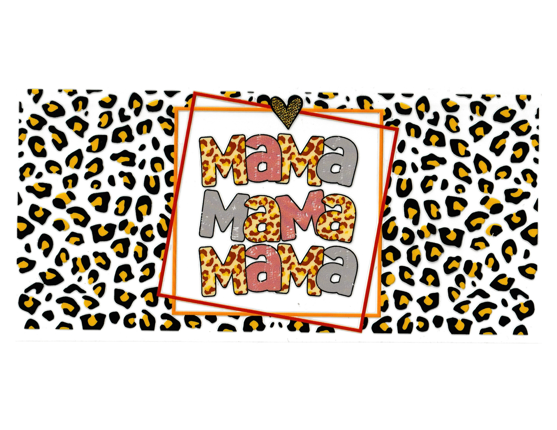 16oz Cup Wrap Mom with Animal Print