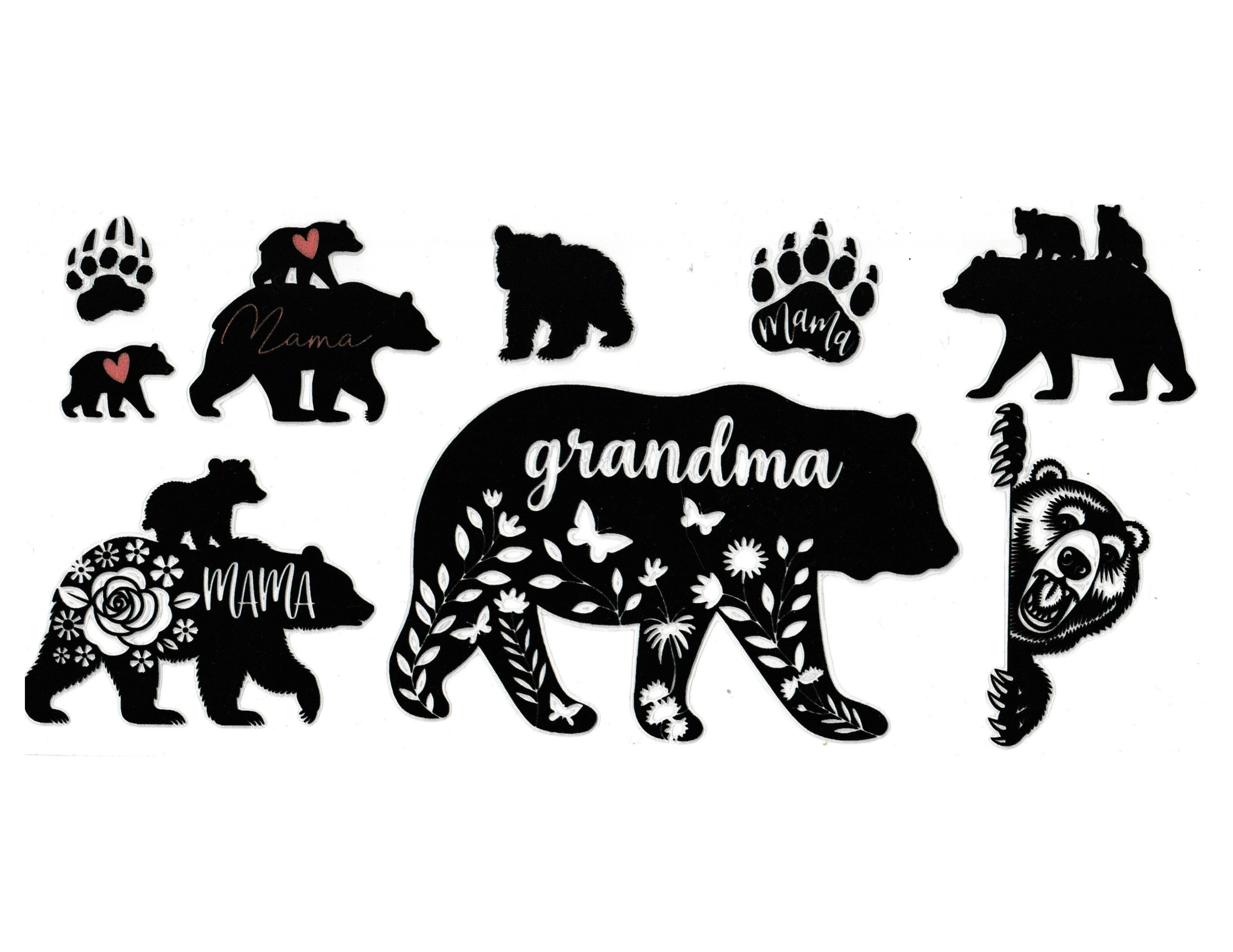 16oz Cup Wrap Grandma Bear