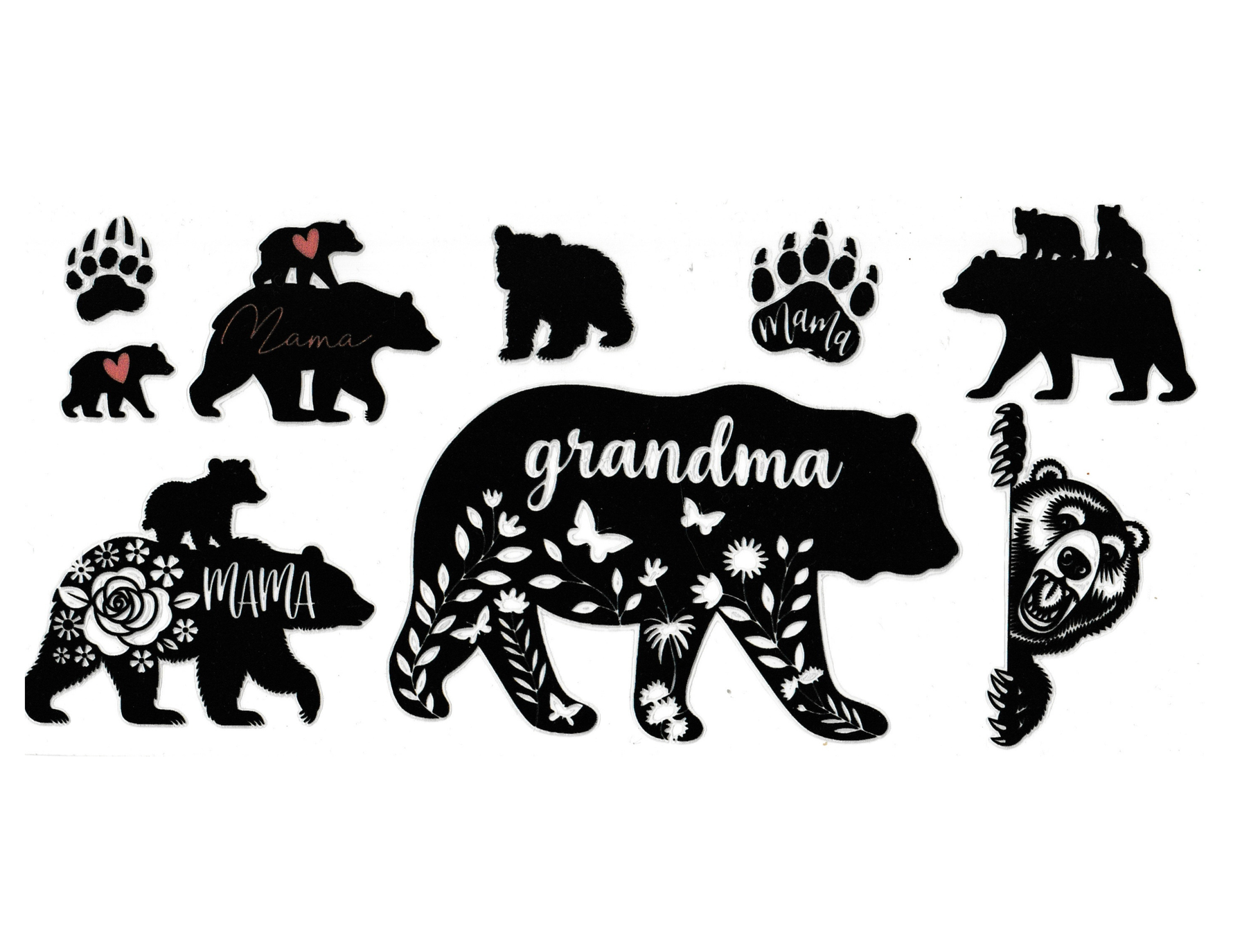 16oz Cup Wrap Grandma Bear