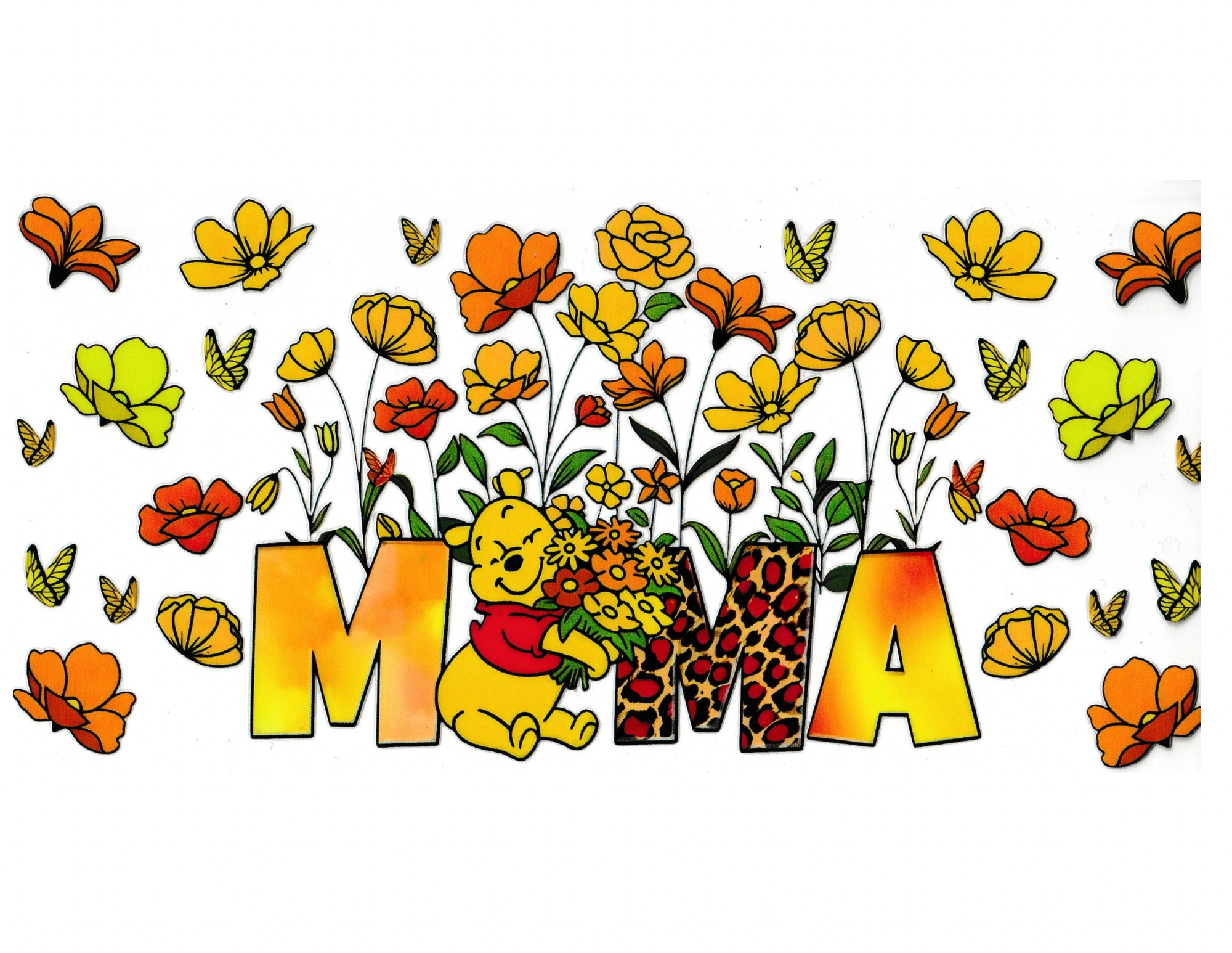 16oz Cup Wrap Mama Cartoons