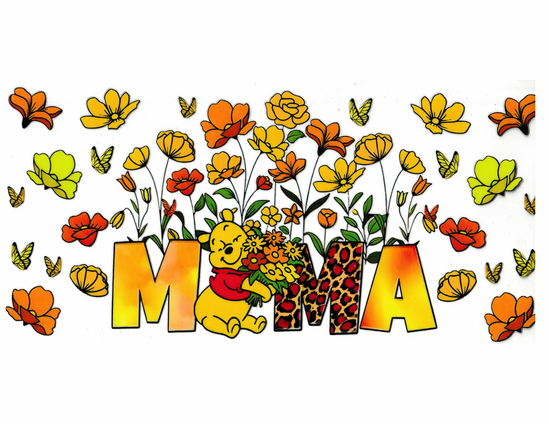16oz Cup Wrap Mama Cartoons