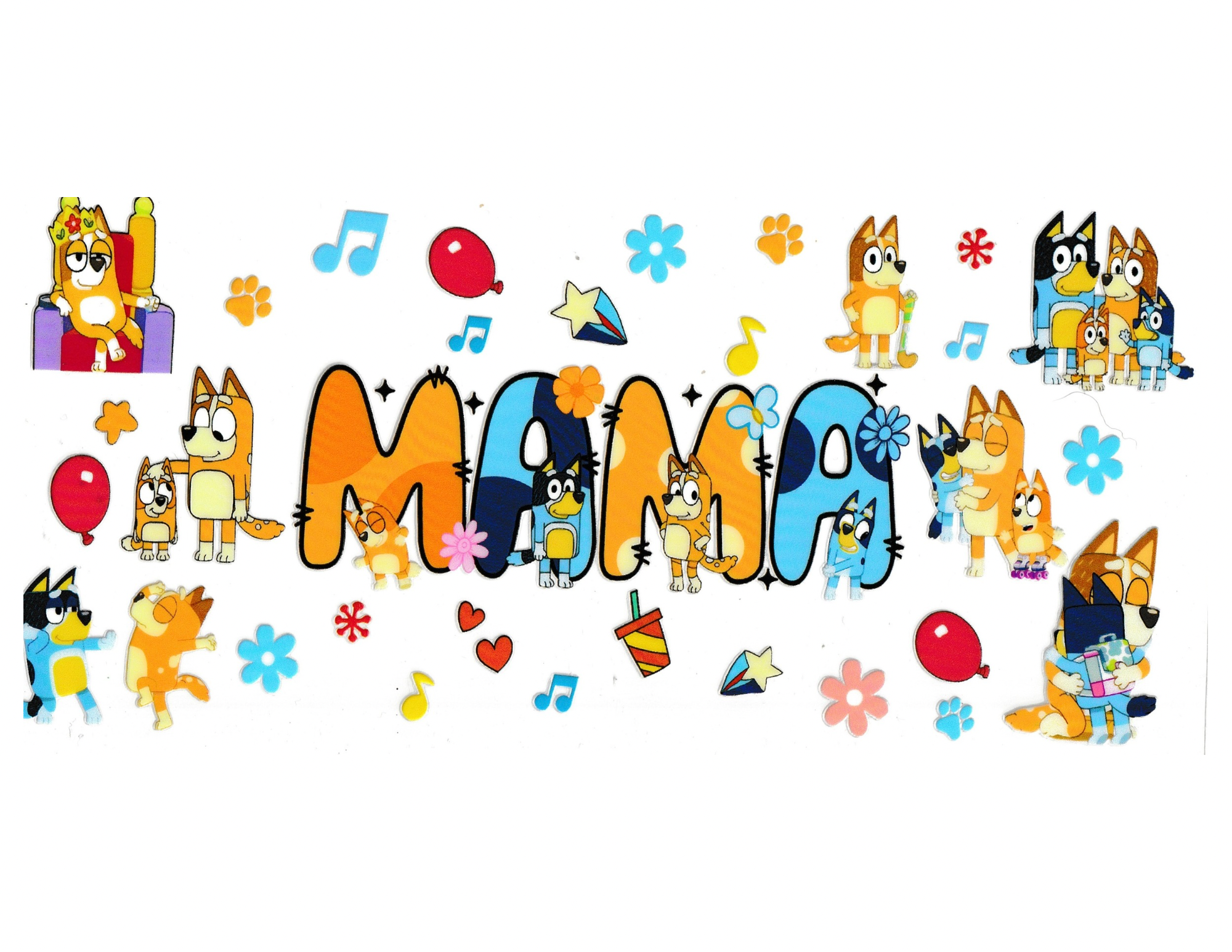 16oz Cup Wrap Mama Cartoons