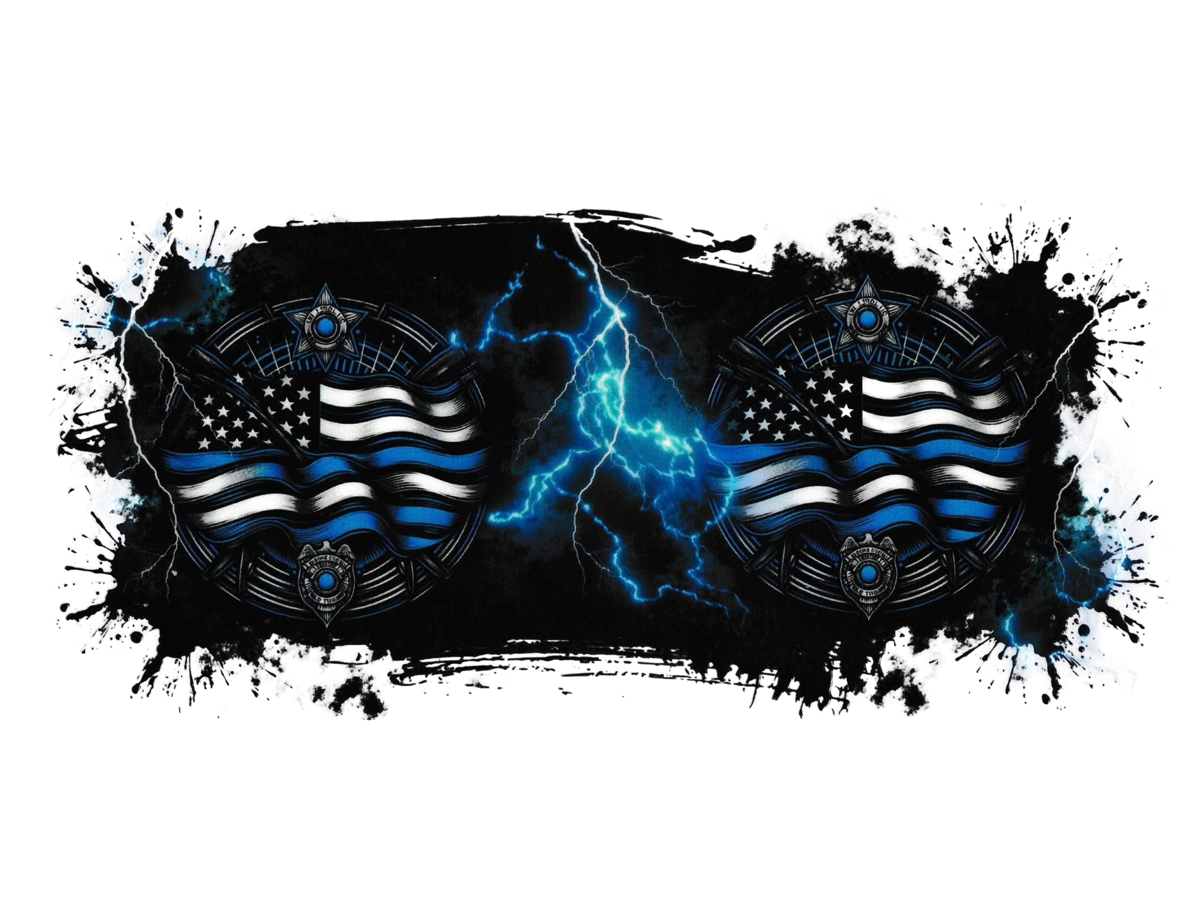 16oz Cup Wrap Police