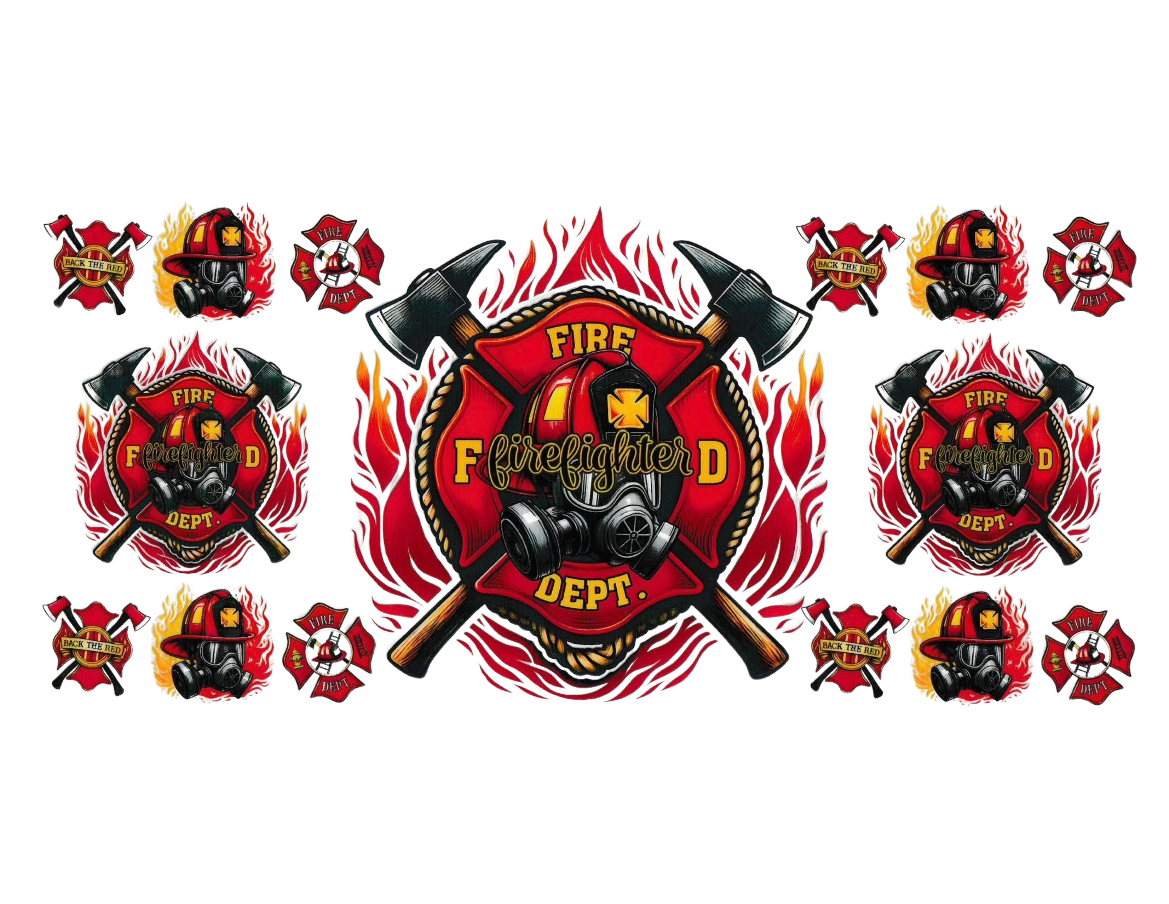 16oz Cup Wrap Firefighter