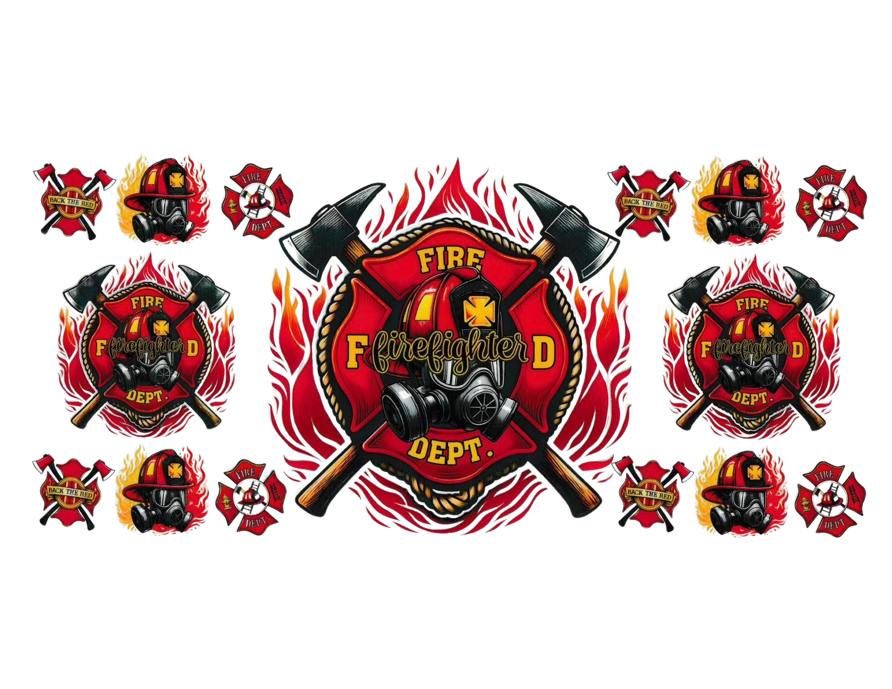 16oz Cup Wrap Firefighter