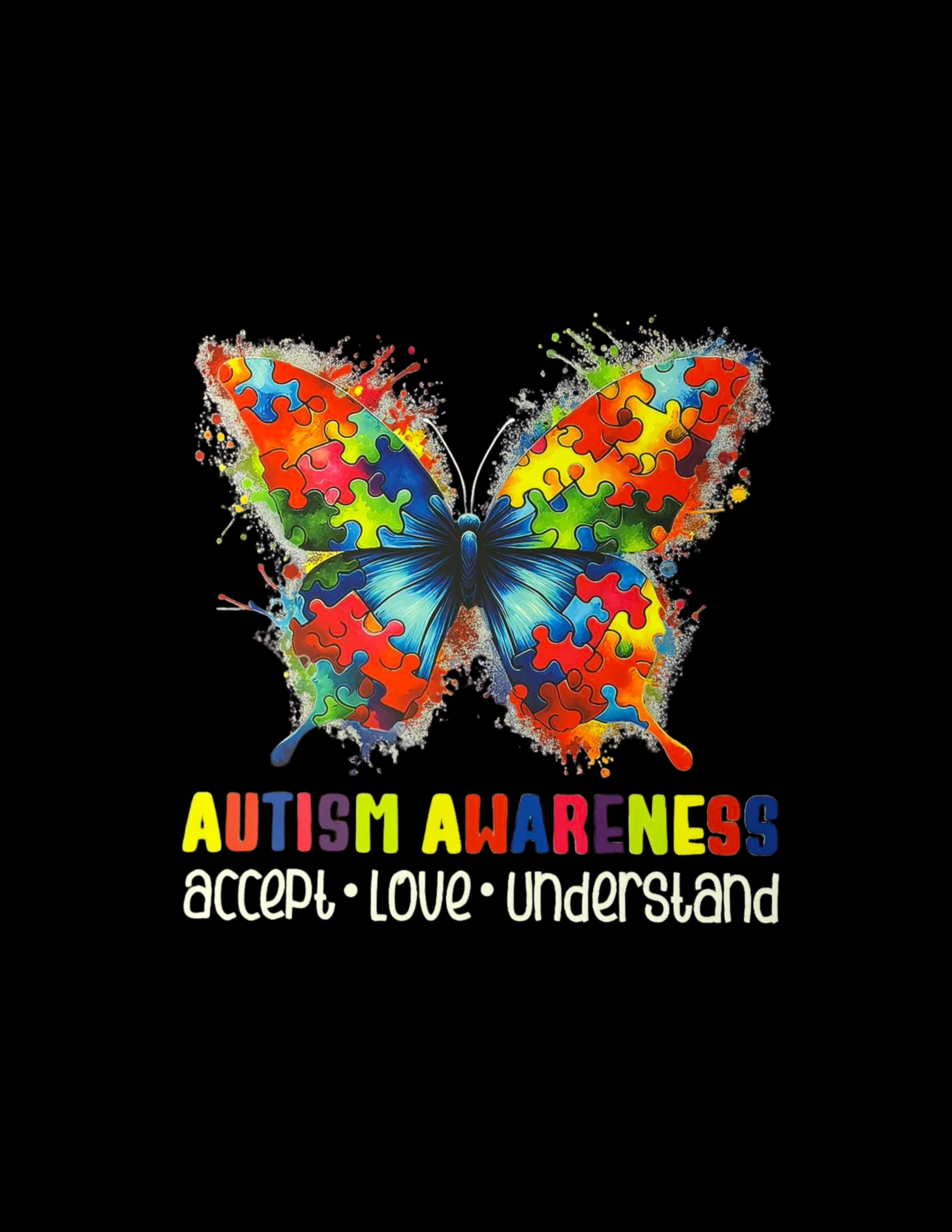 Autism Awareness Butterfly Shirt Transfer