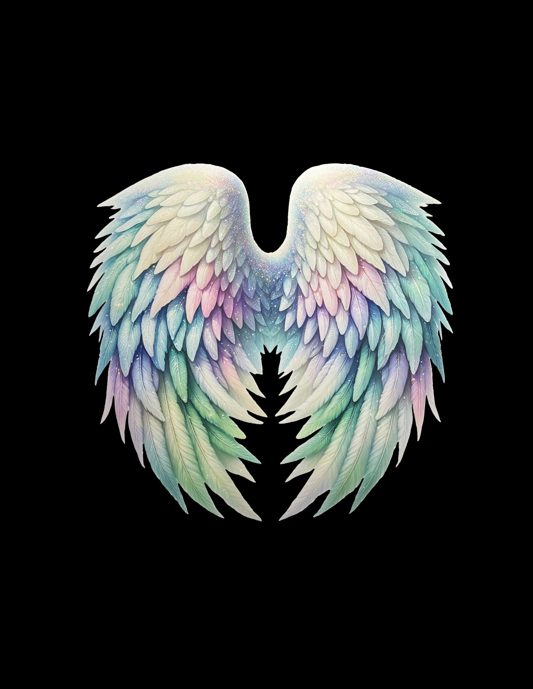 Pastel Angel Wings #6 Shirt Transfer
