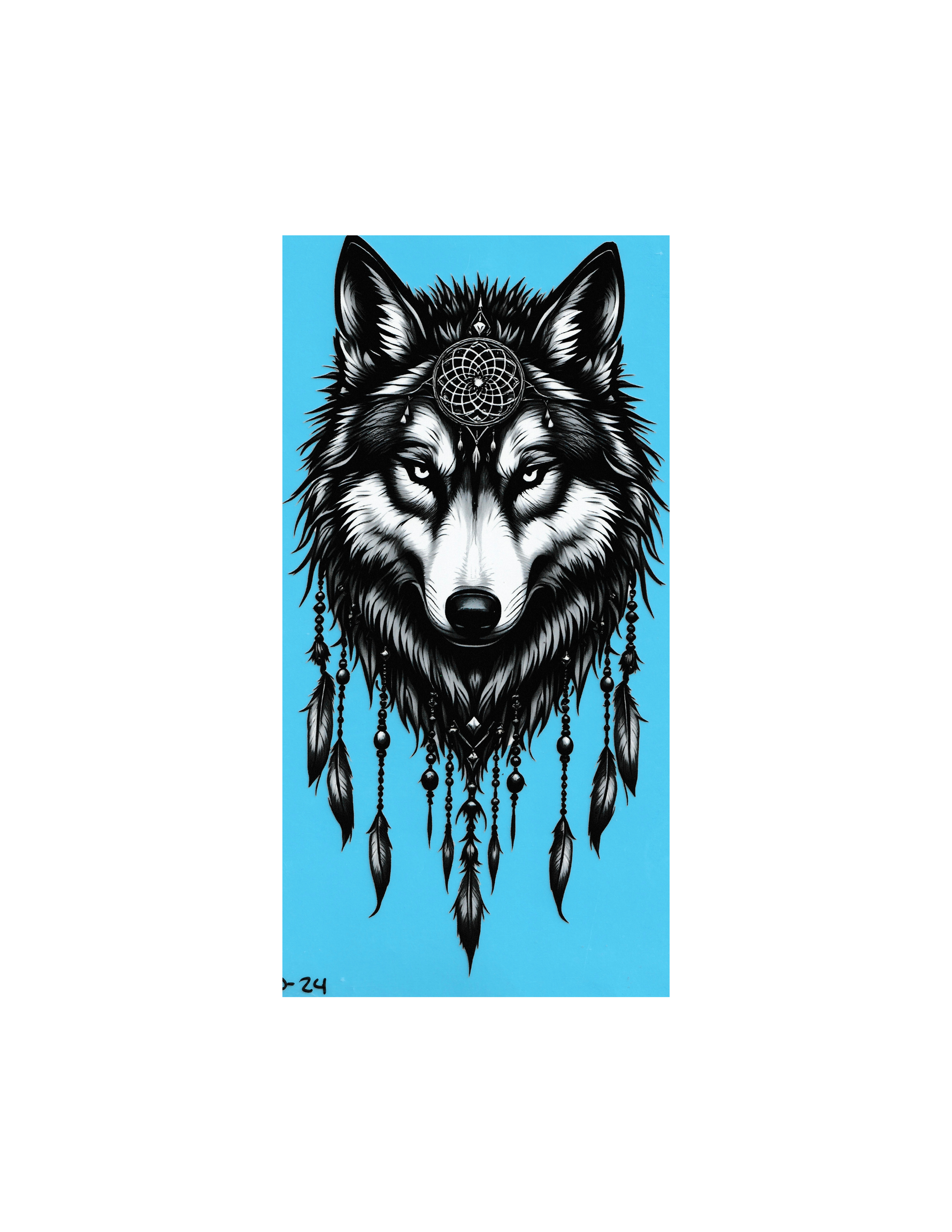 Feather Wolf DTF Transfers