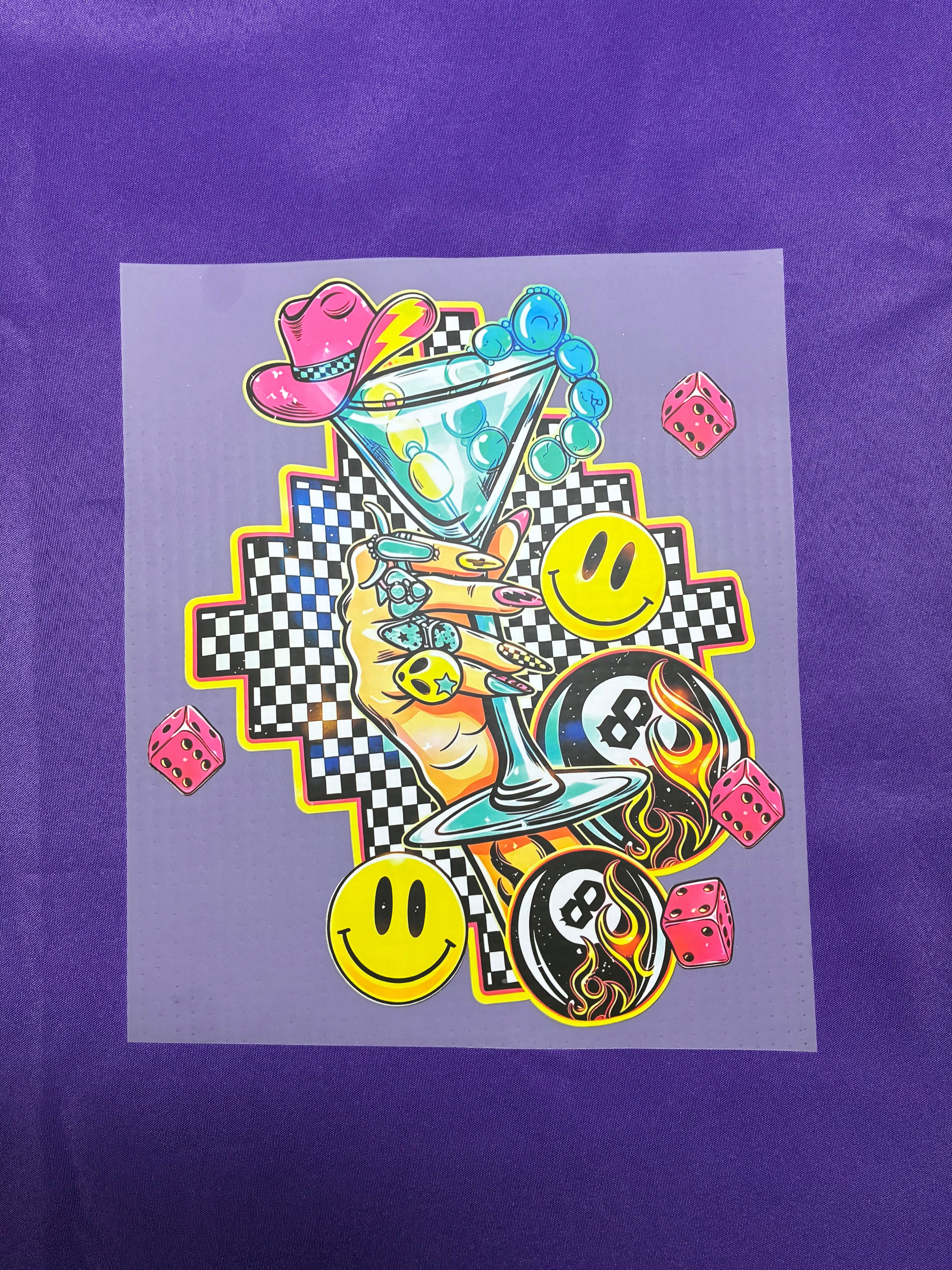 Martini Western Shirt Transfer