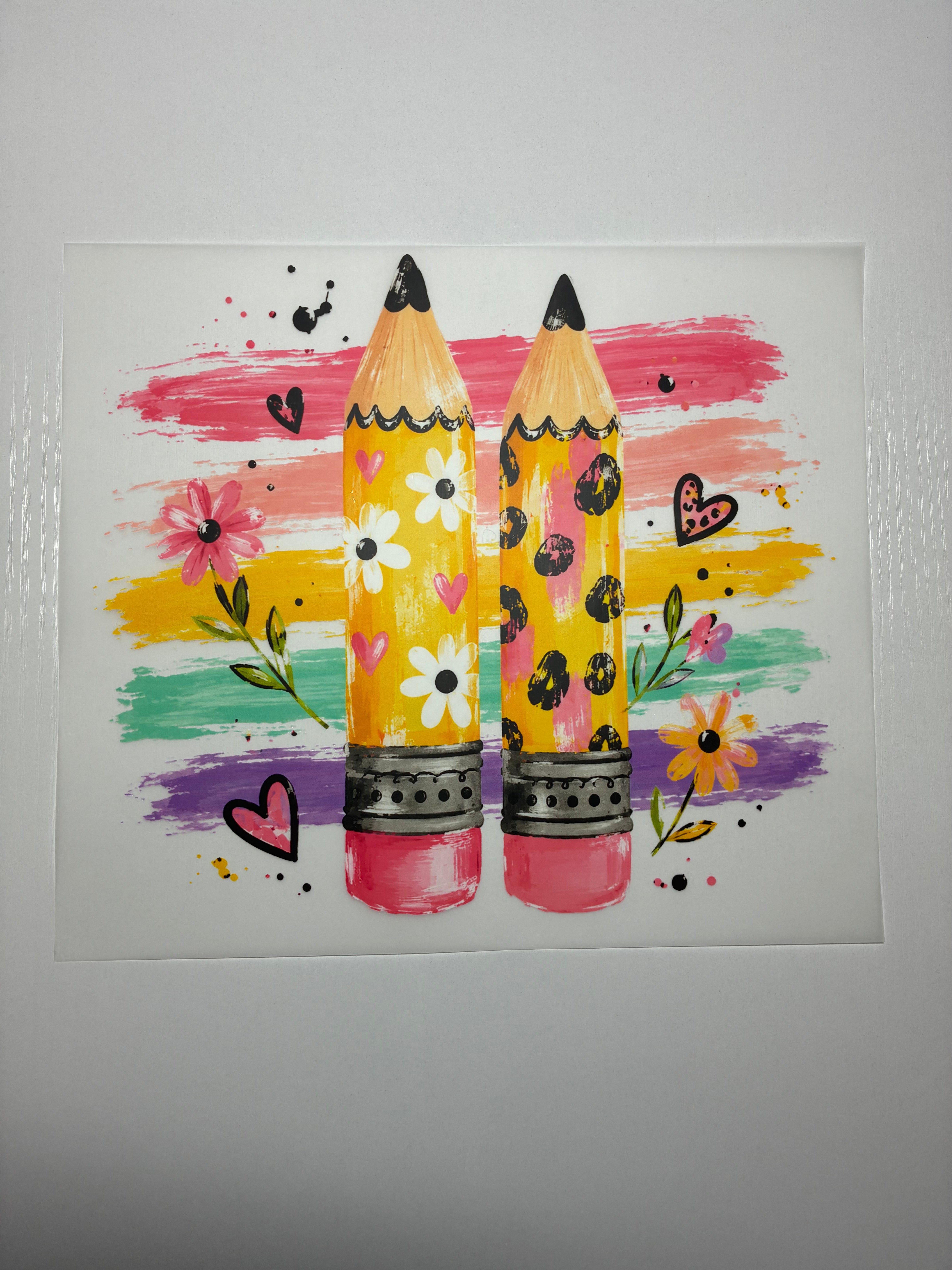 Watercolor Pencils Shirt Transfer