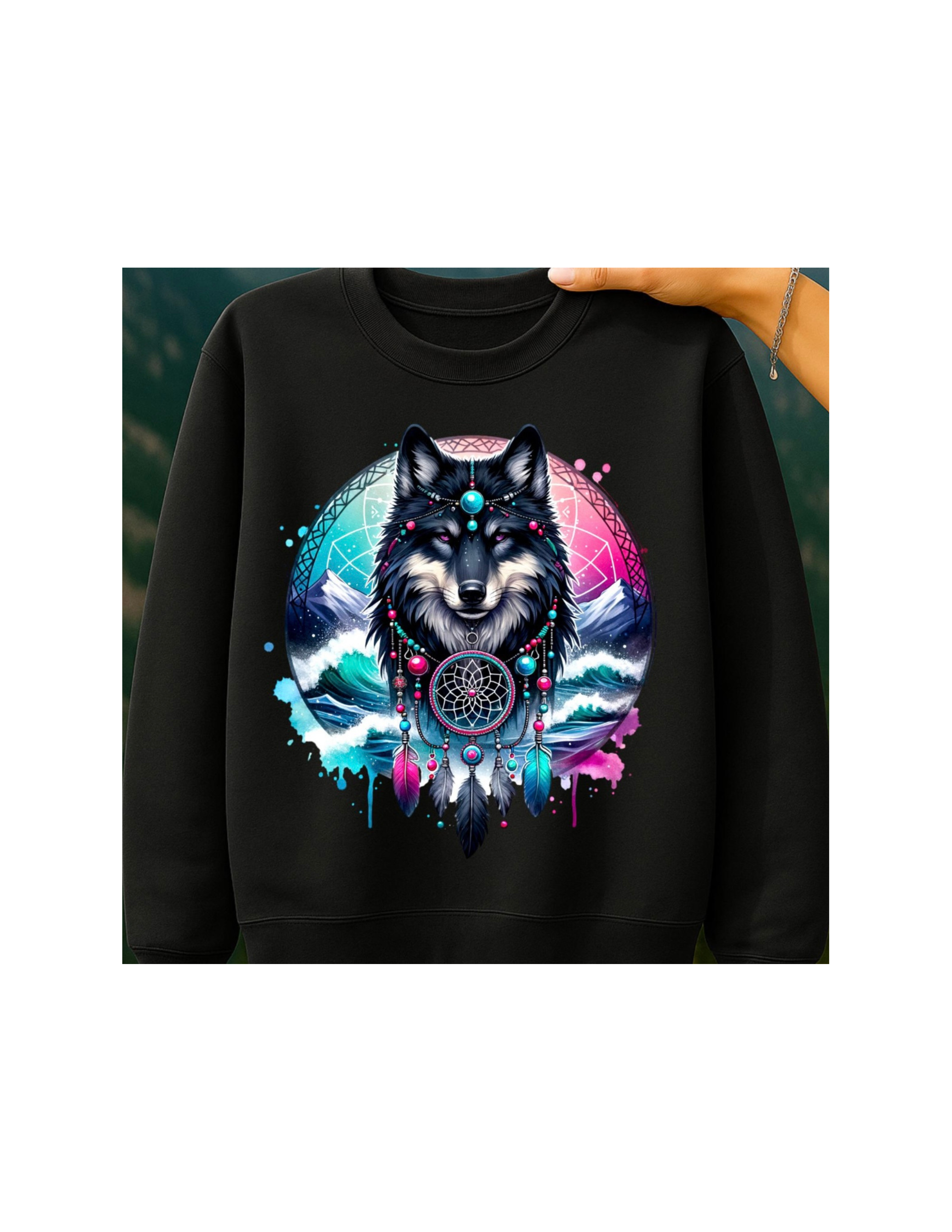 Wolf Dreamcatcher Shirt Transfer