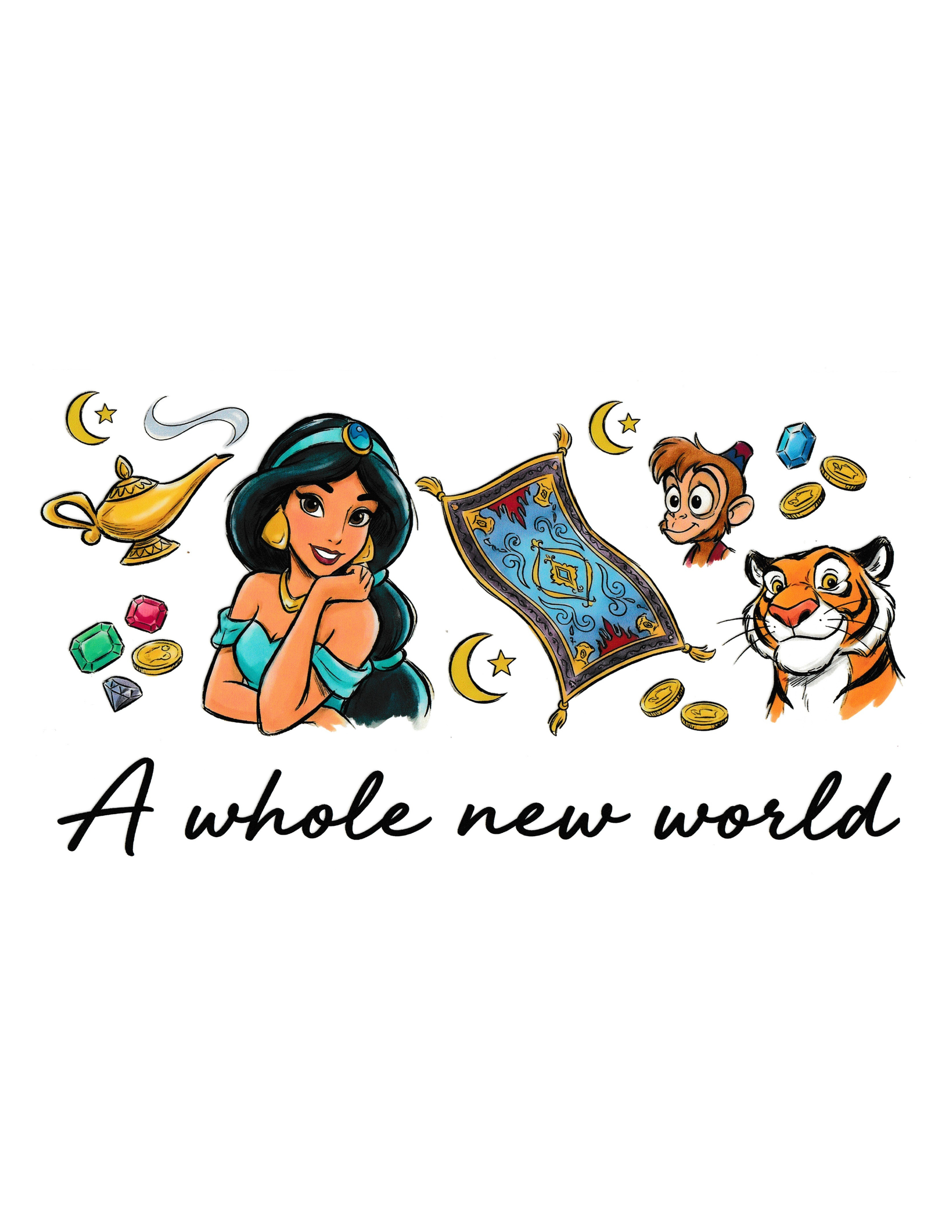 Whole new world Shirt Transfer