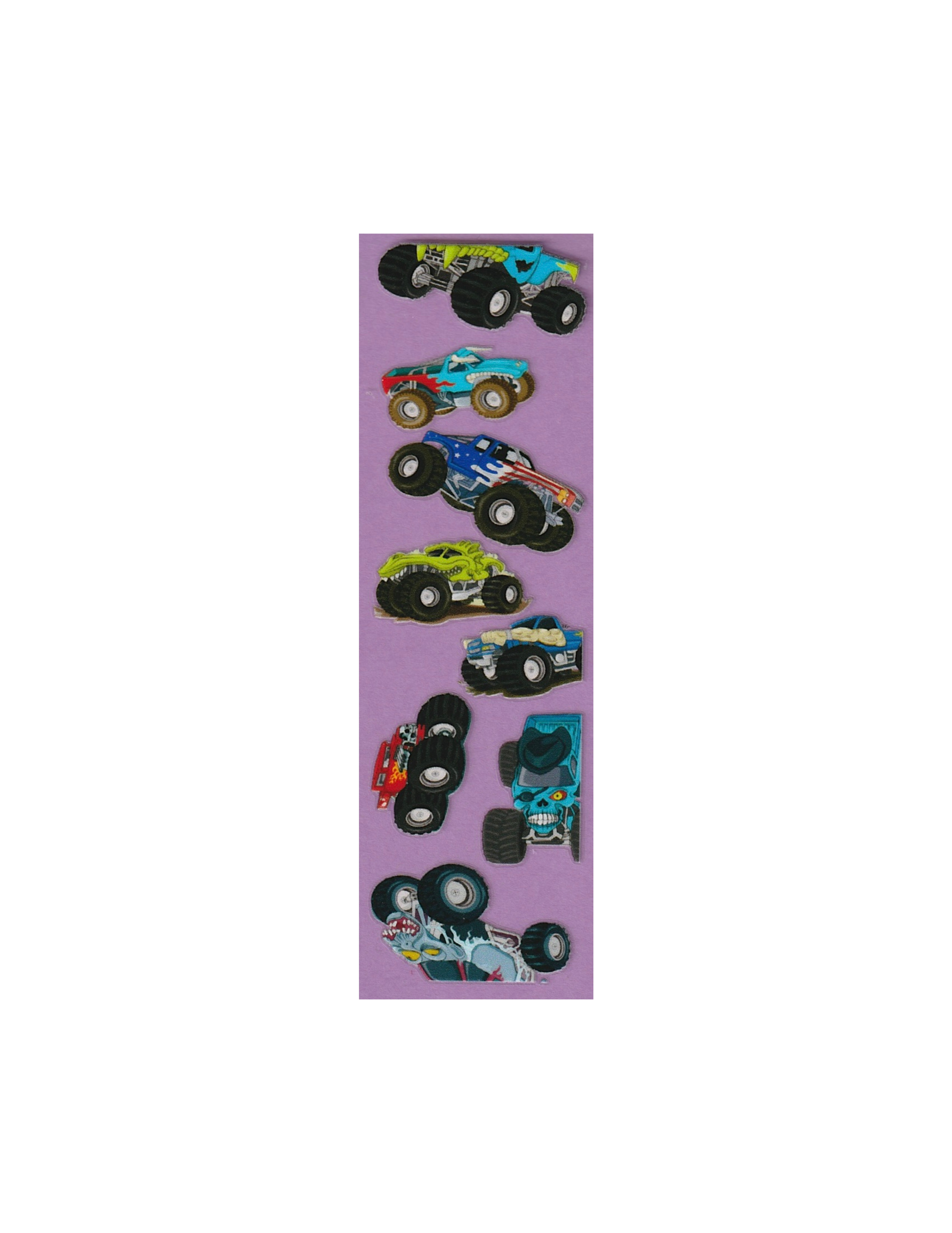 Pen/Bookmark Wrap Monster Trucks