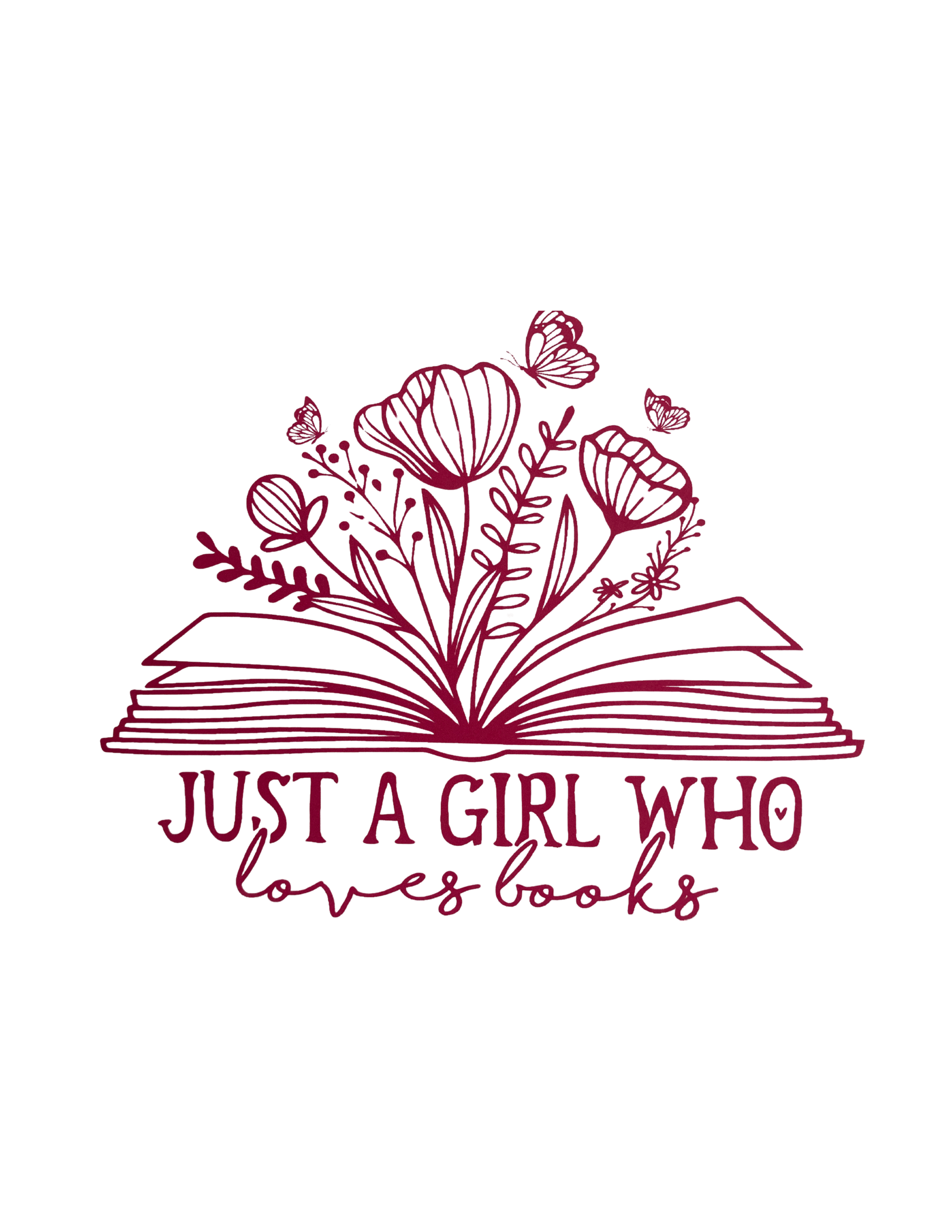 Just A Girl Screen Print