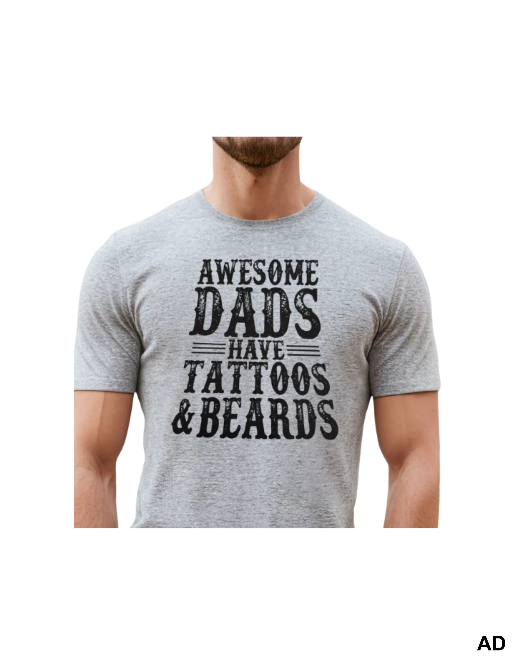 Beards and Tattoos Screen Print