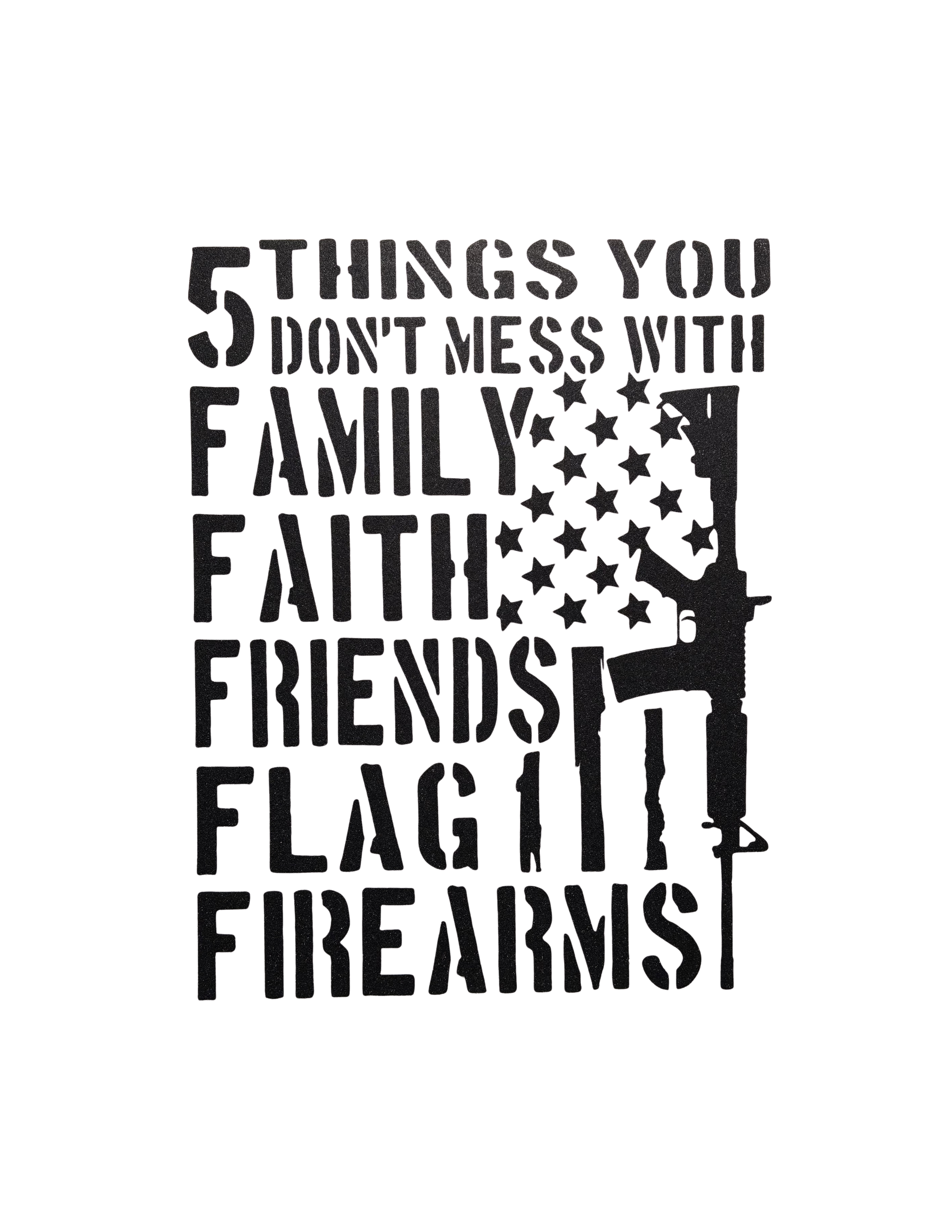 5 Things Screen Print