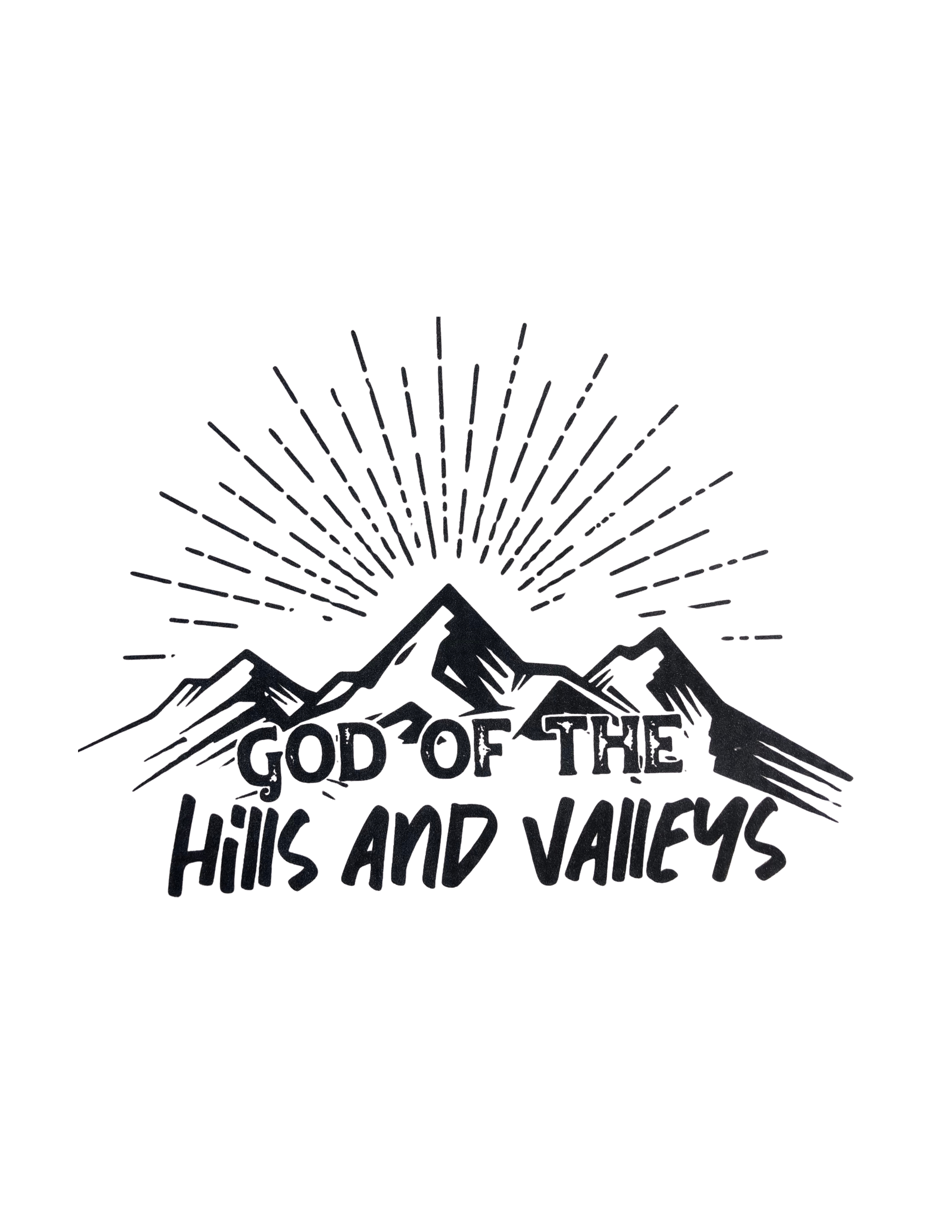 Hills and Valleys Screen Print