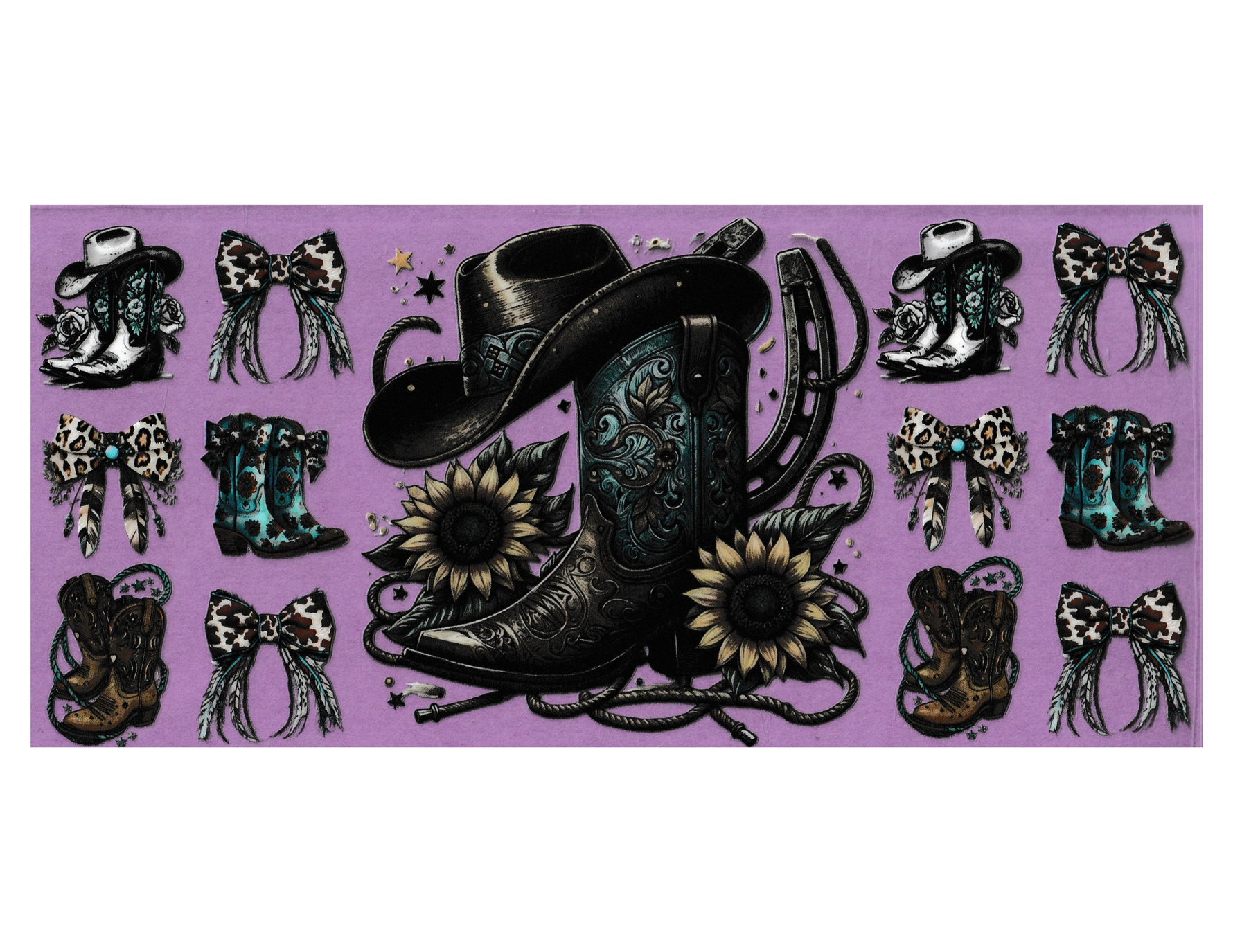 16oz Cup Wrap Western