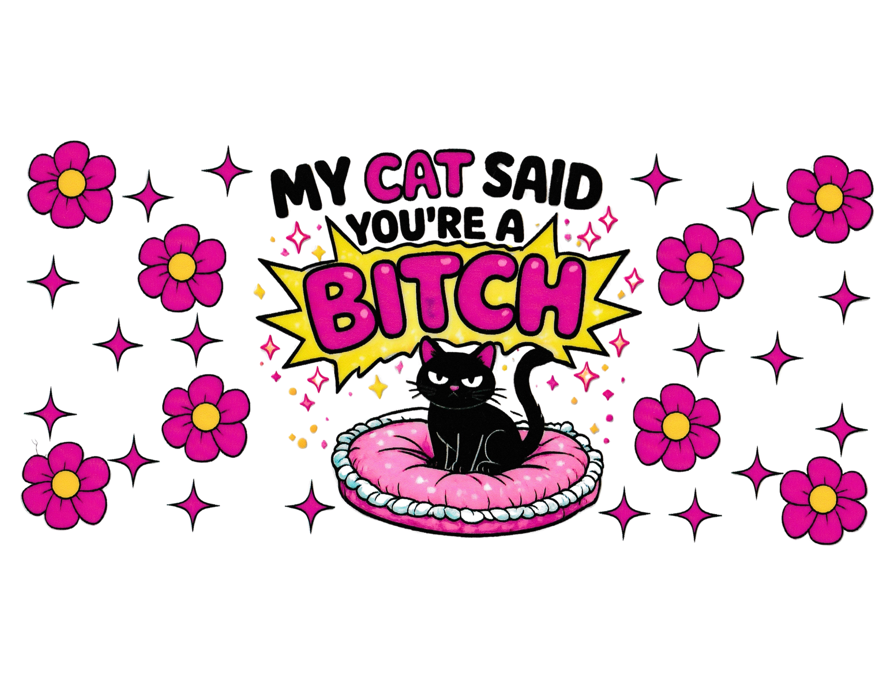 16oz Cup Wrap My Cat Said